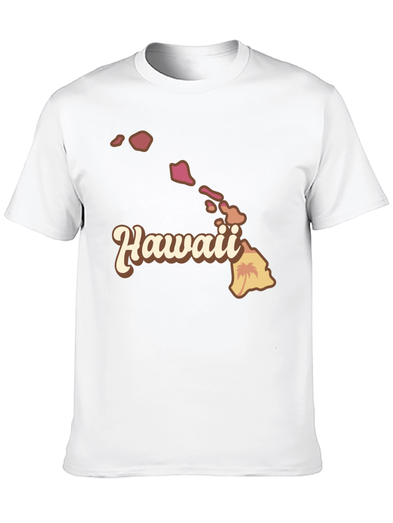 Hawaii Islands Graphic Tee - Soft Cotton Blend