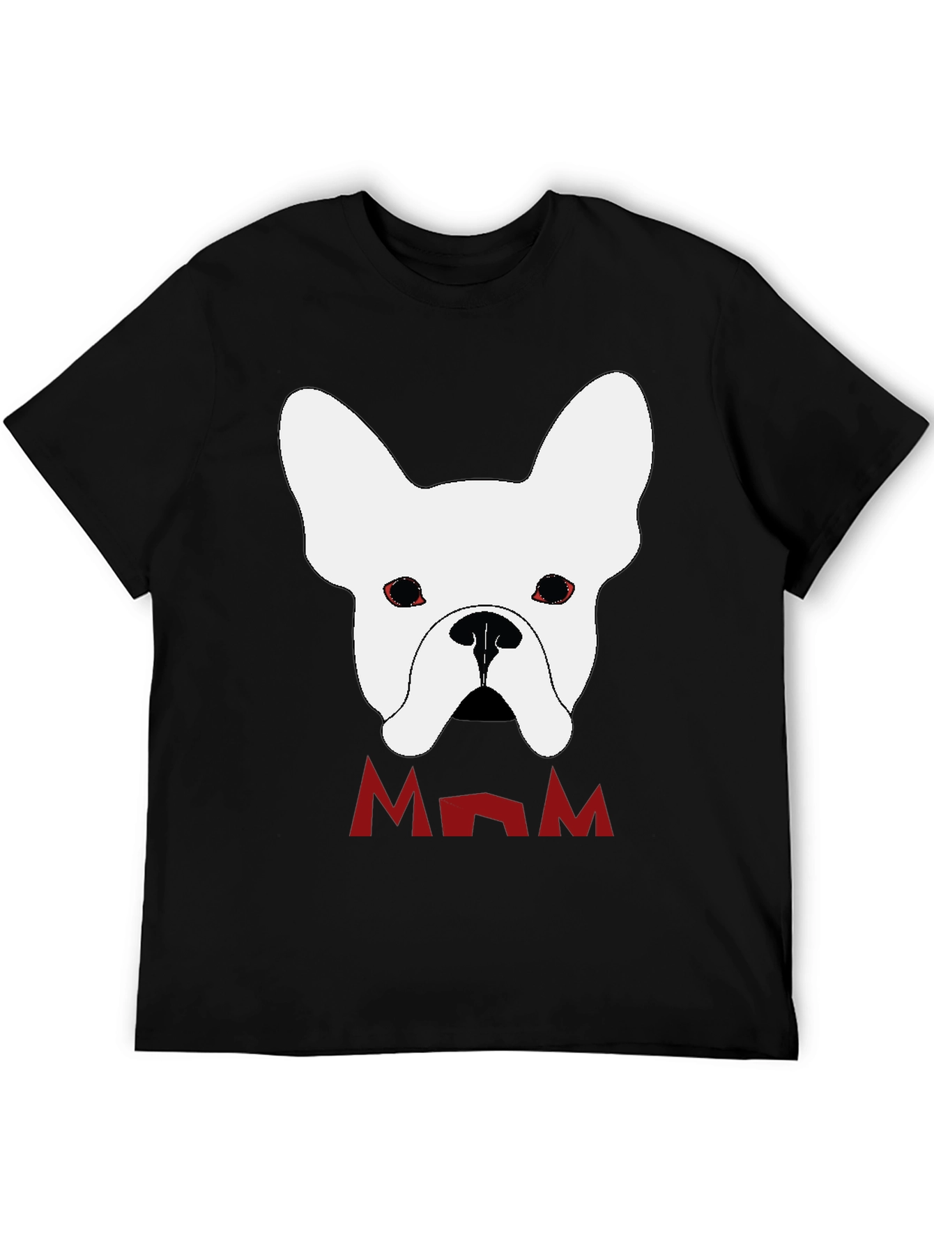 French Bulldog Mom Black T-Shirt