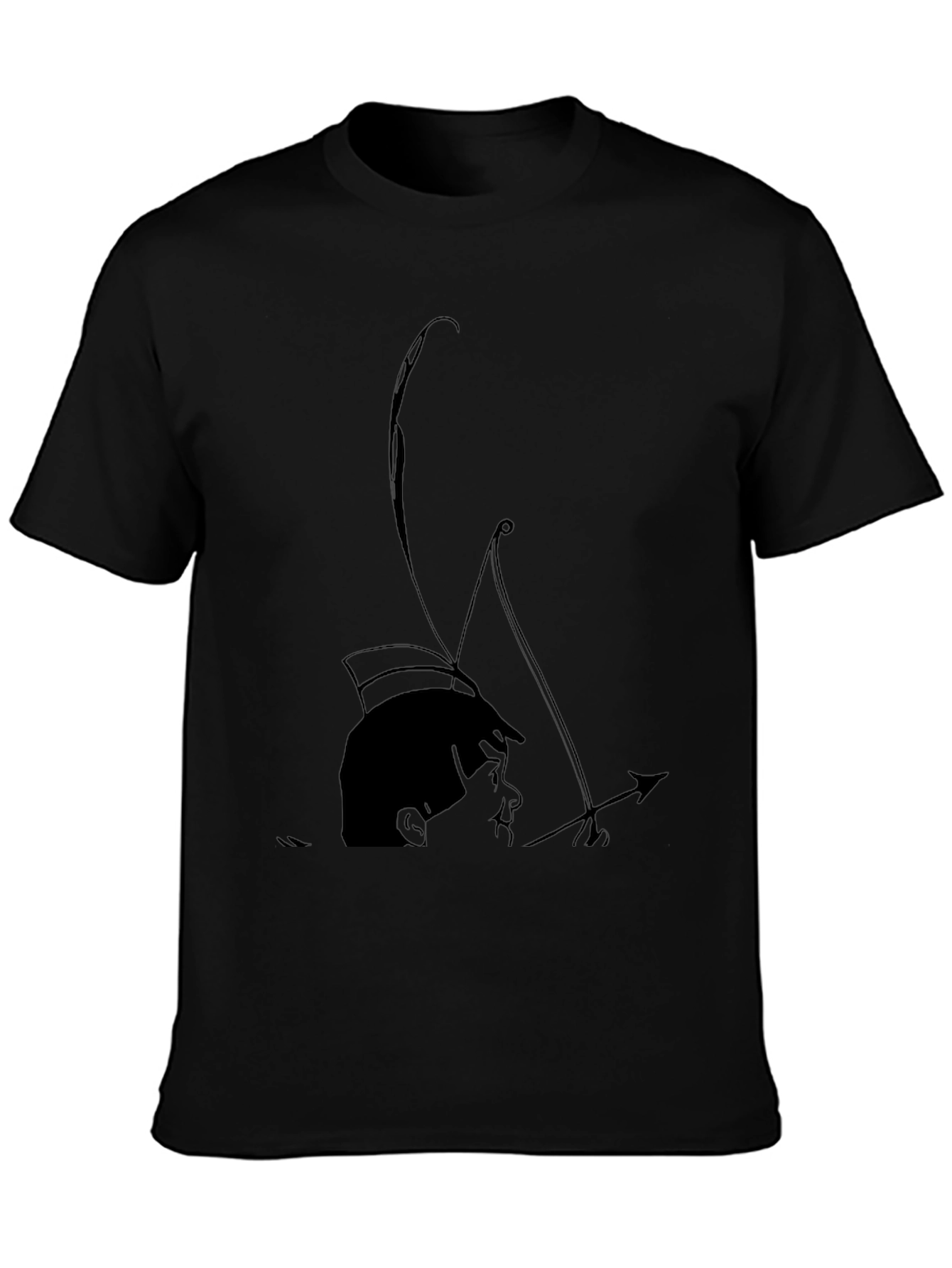 Archer Boy Graphic Tee - Cool Black T-Shirt