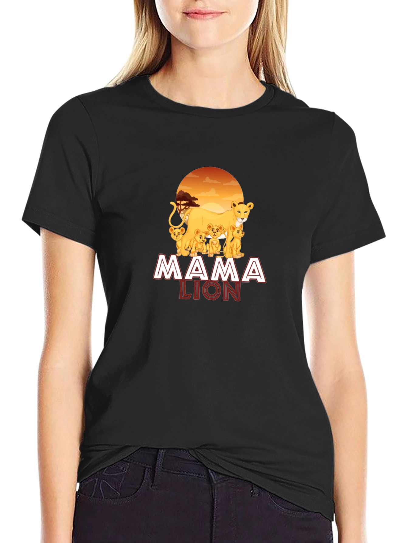 Mama Lion Graphic T-Shirt