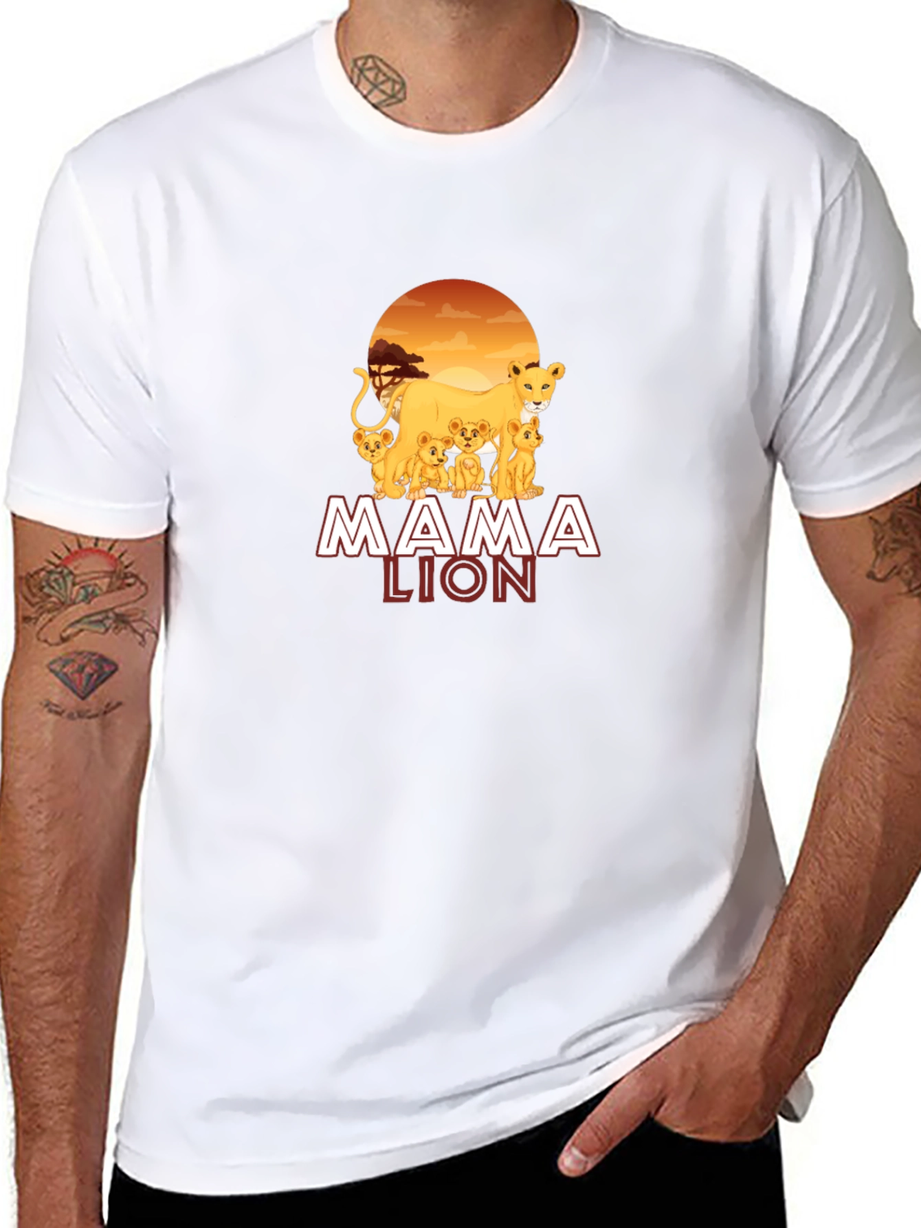 Mama Lion Graphic T-Shirt