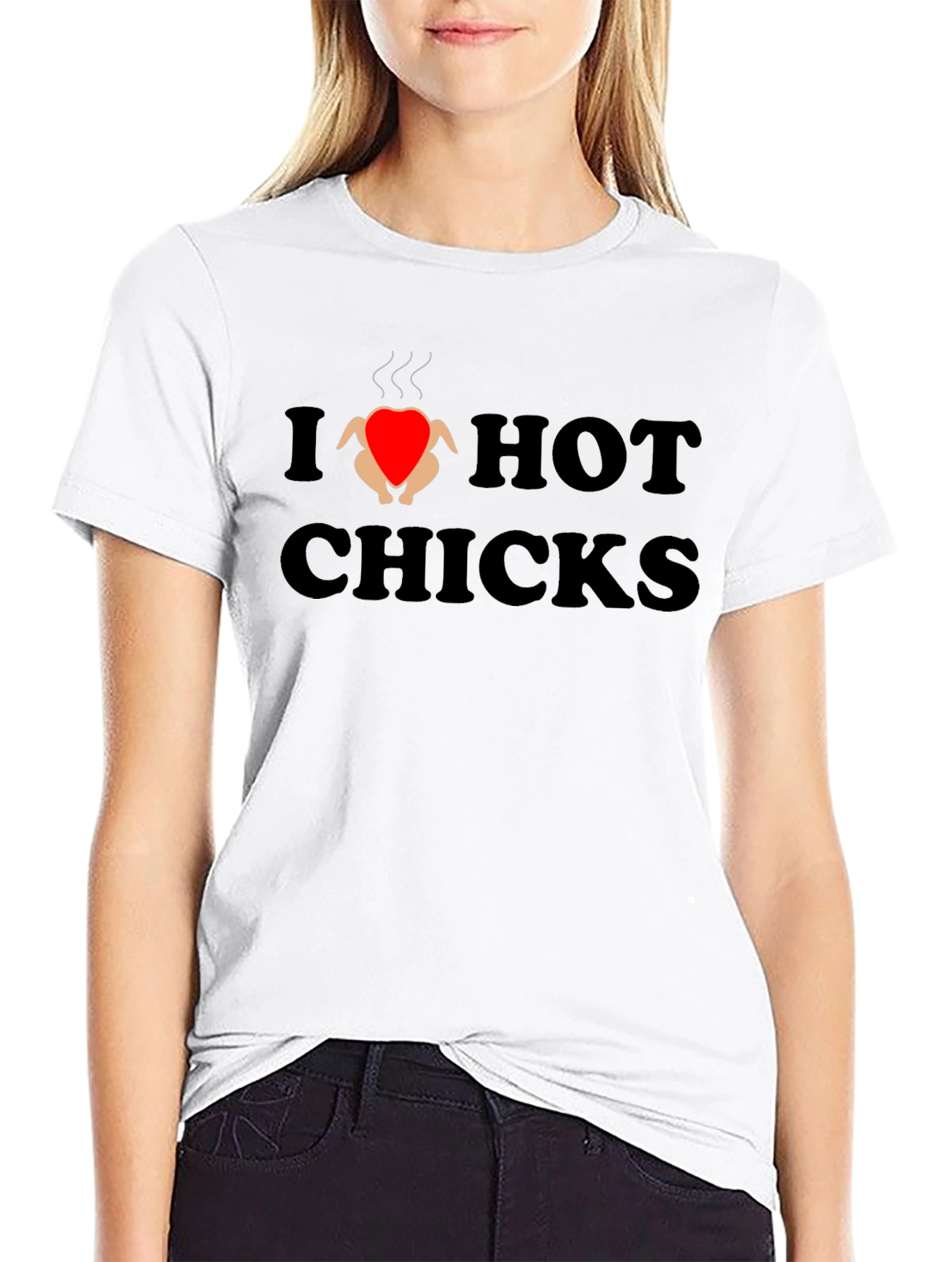 I Love Hot Chicks Graphic Tee