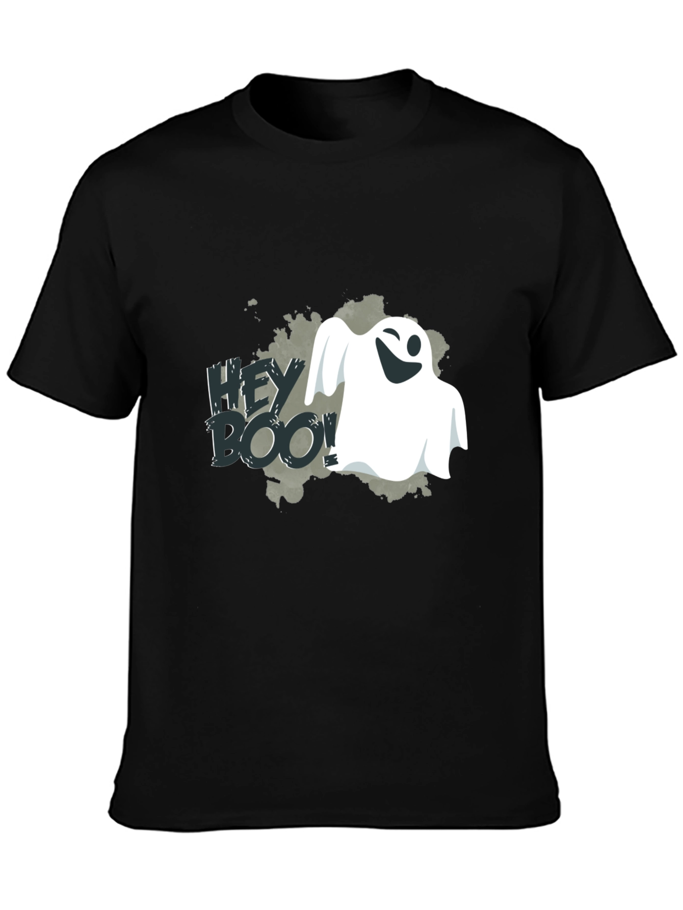 Hey Boo! Ghost Graphic Tee - Spooky Season Shirt