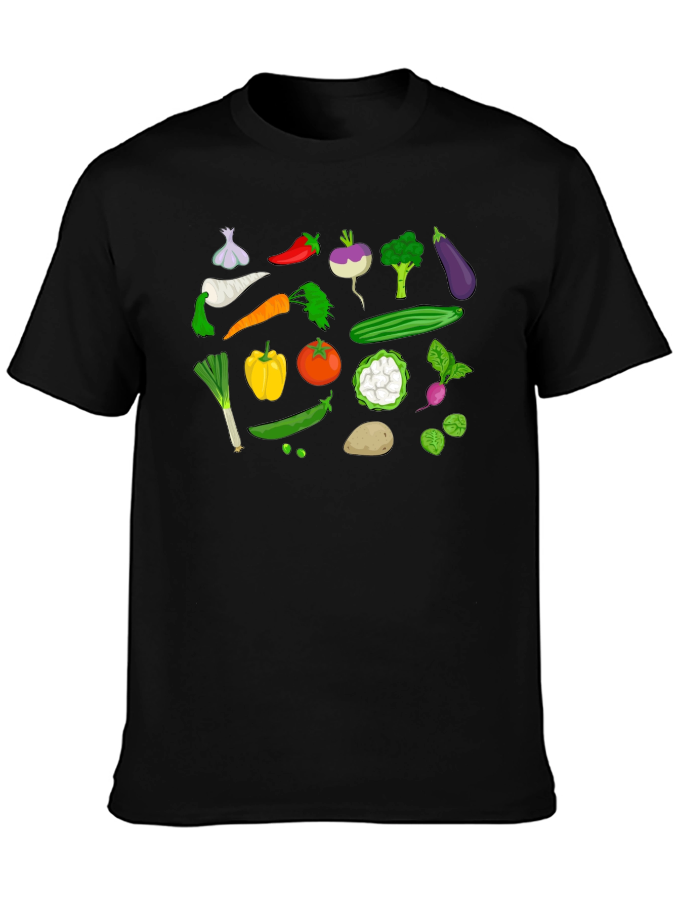 Vegetable Graphic T-Shirt - Fresh Produce Design