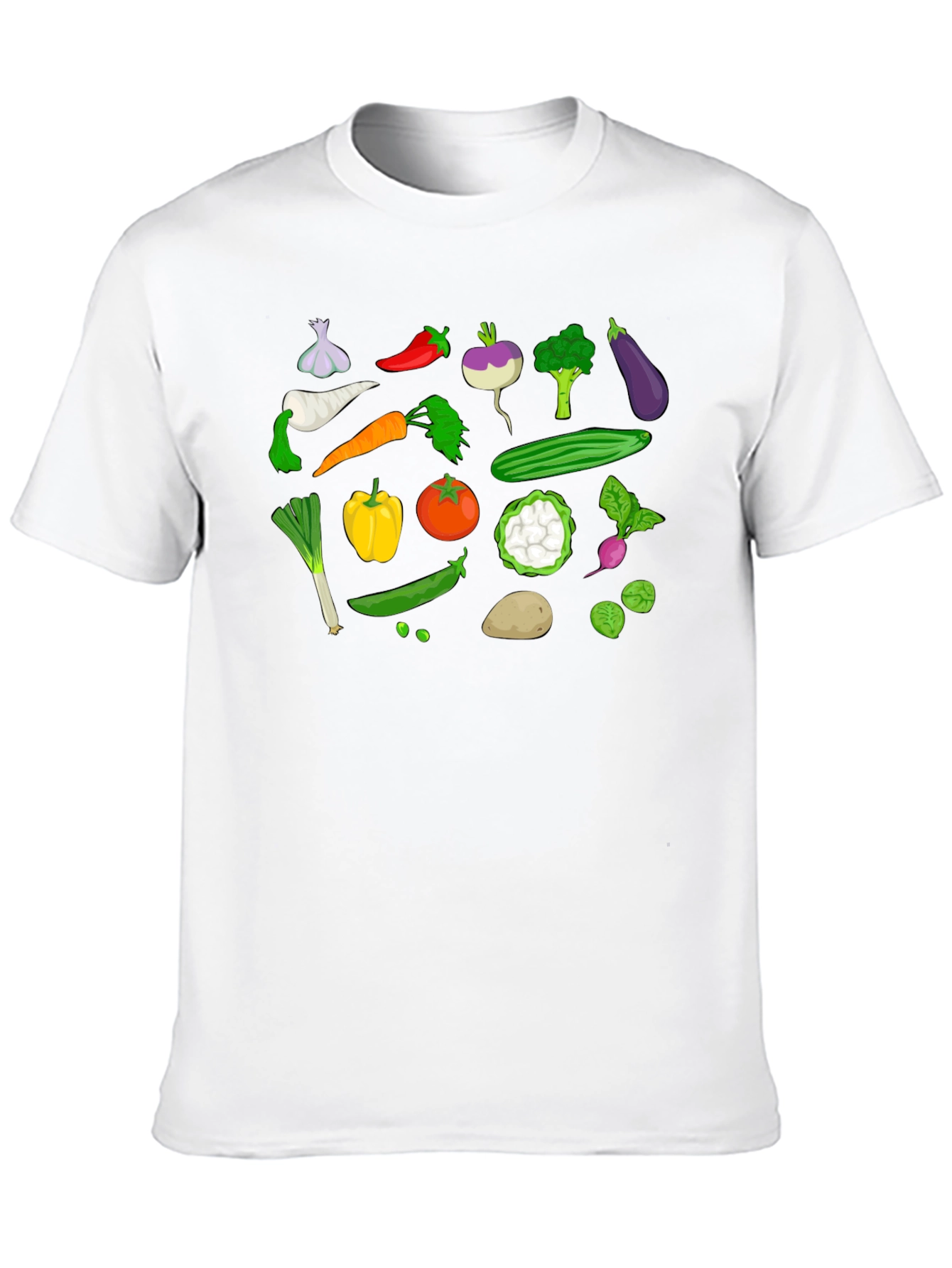 Vegetable Graphic T-Shirt - Fresh Produce Design