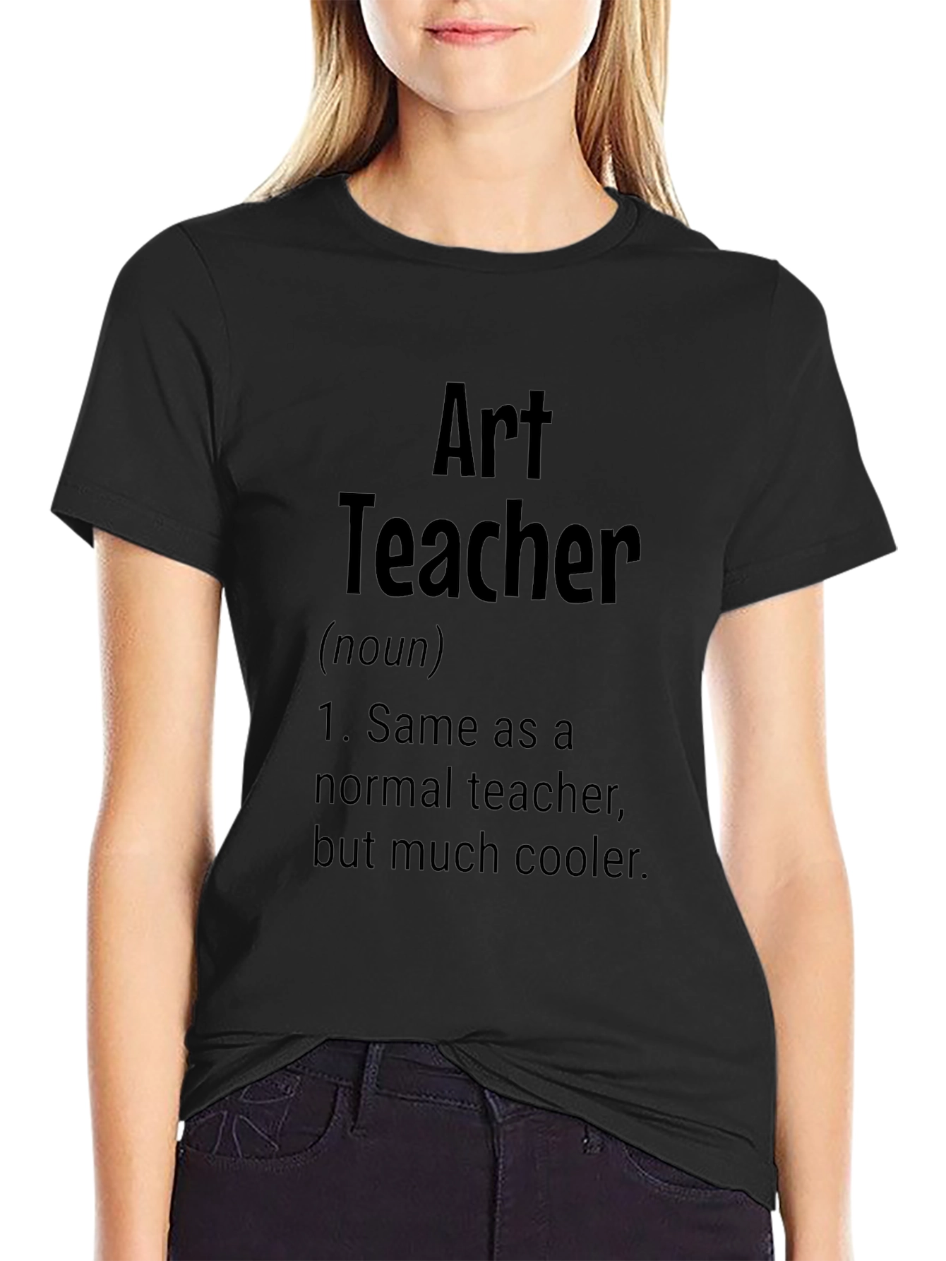 Art Teacher Definition Black T-Shirt - Cool Gift Idea