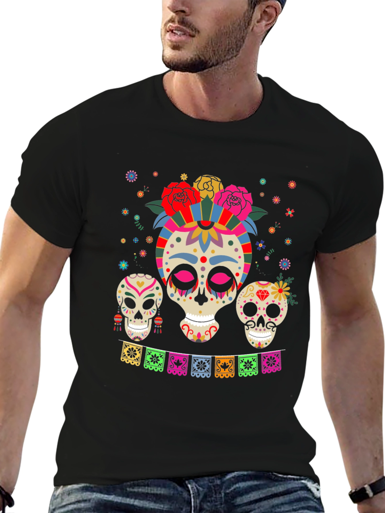 Day of the Dead Skull T-Shirt