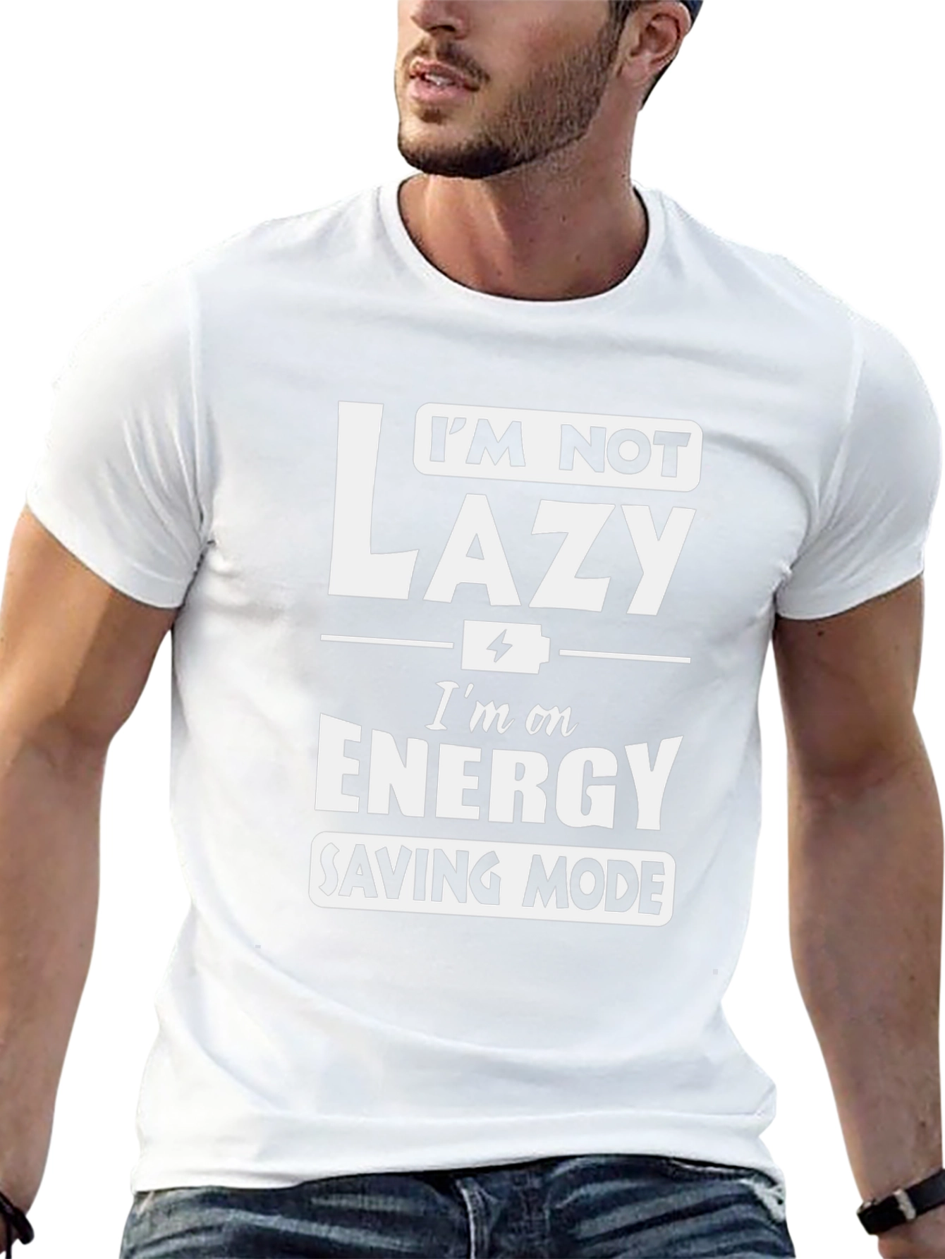 Funny Energy Saving Mode Graphic Tee