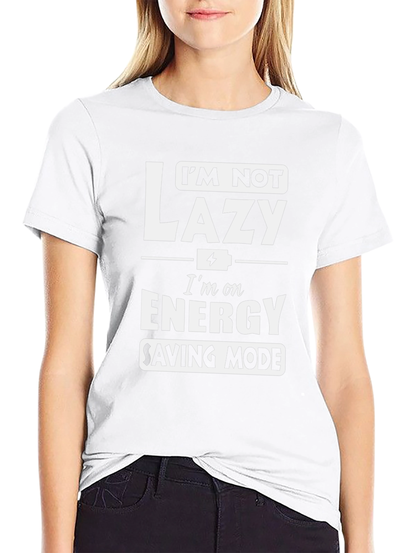 Funny Energy Saving Mode Graphic Tee