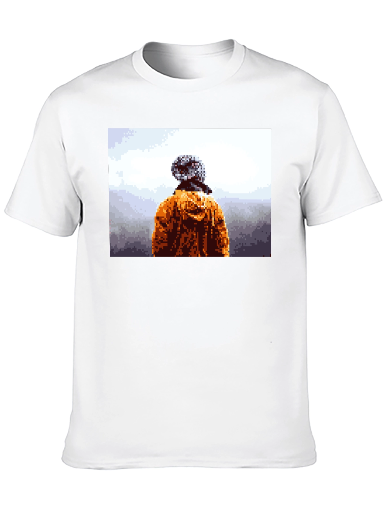 Pixelated Explorer Black T-Shirt