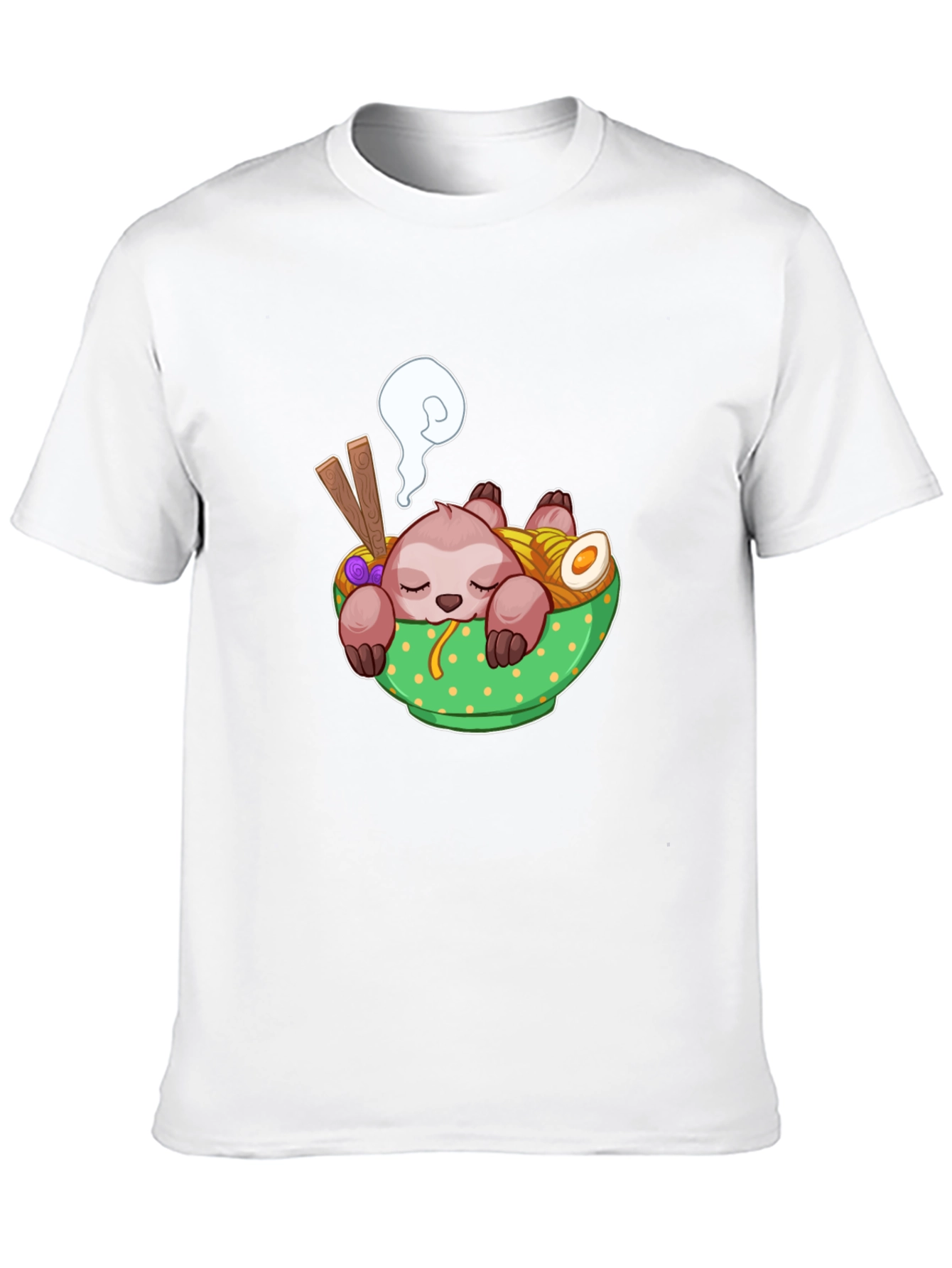 Sloth Ramen Graphic T-Shirt - Comfy & Fun!