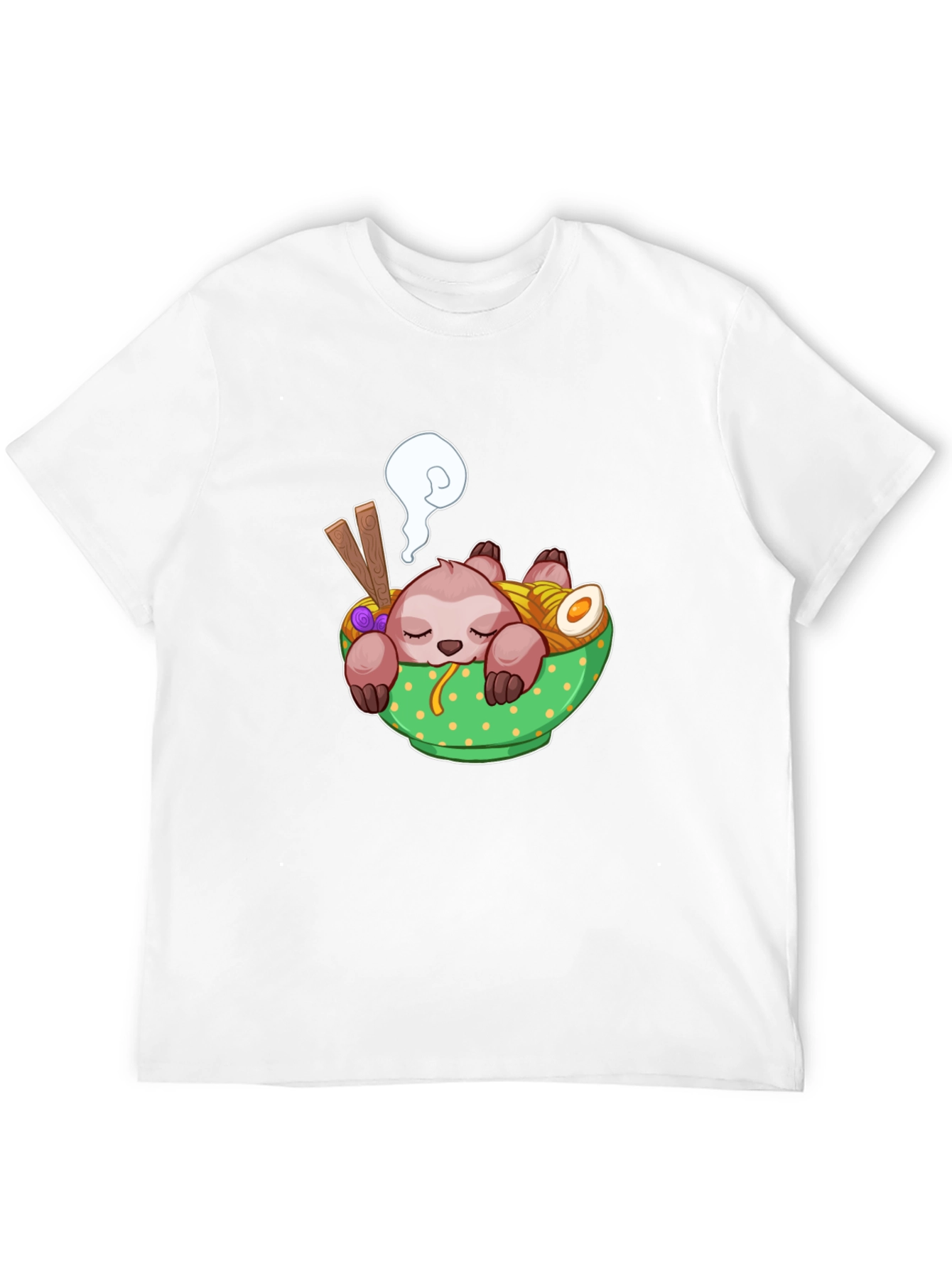Sloth Ramen Graphic T-Shirt - Comfy & Fun!