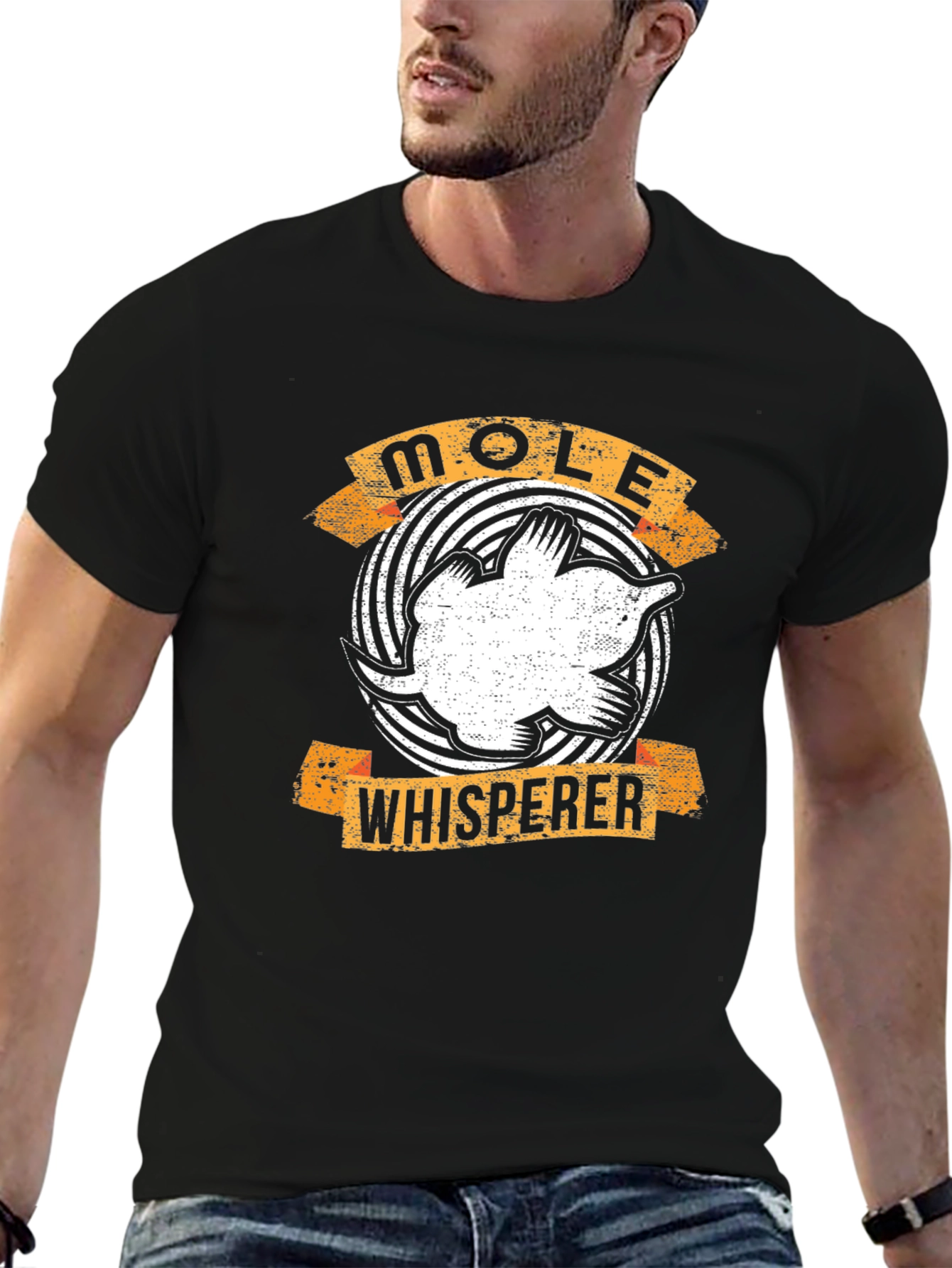 Mole Whisperer Graphic T-Shirt - Black