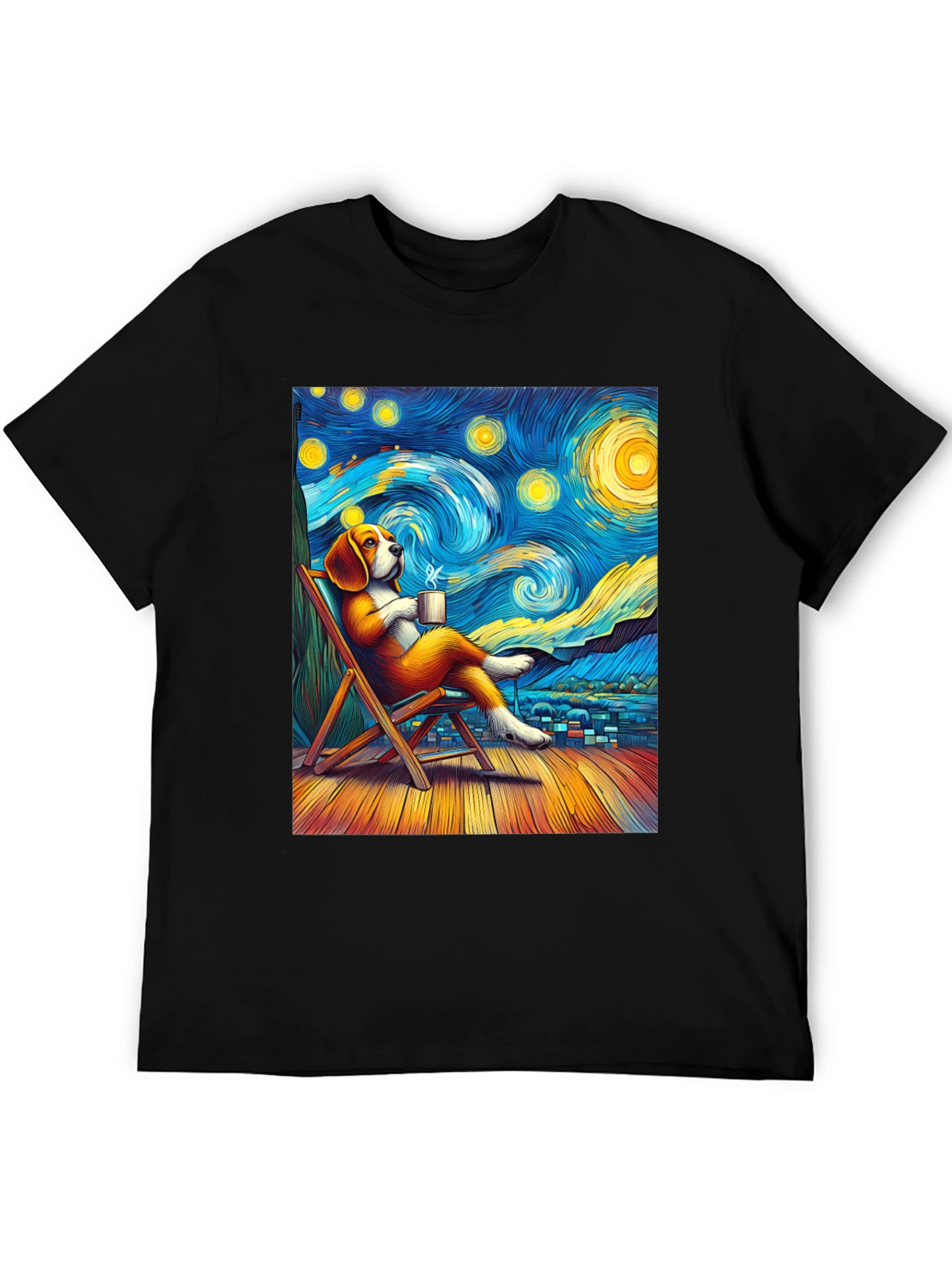 Starry Night Beagle T-Shirt