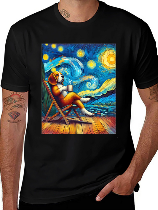 Starry Night Beagle T-Shirt