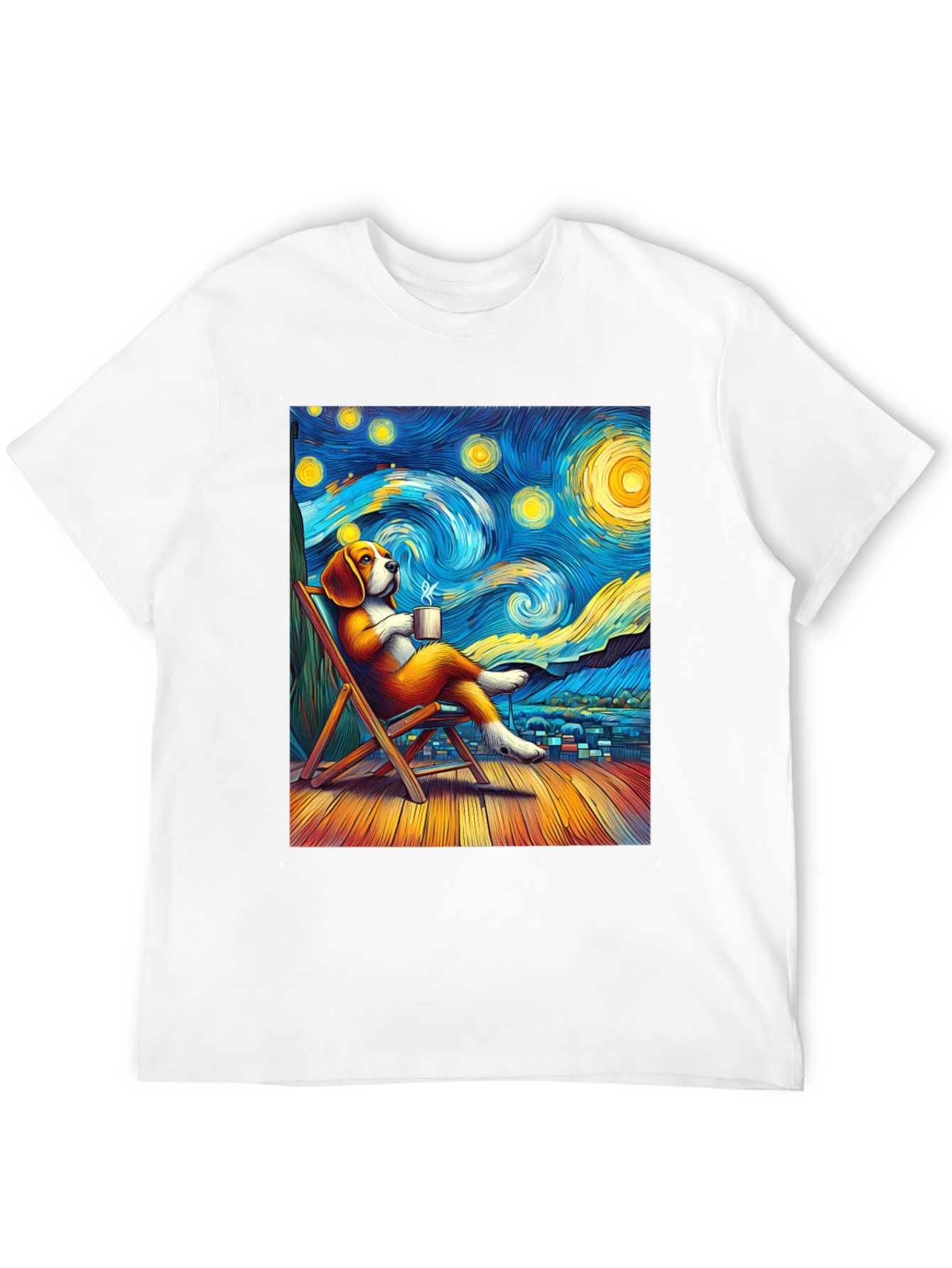 Starry Night Beagle T-Shirt