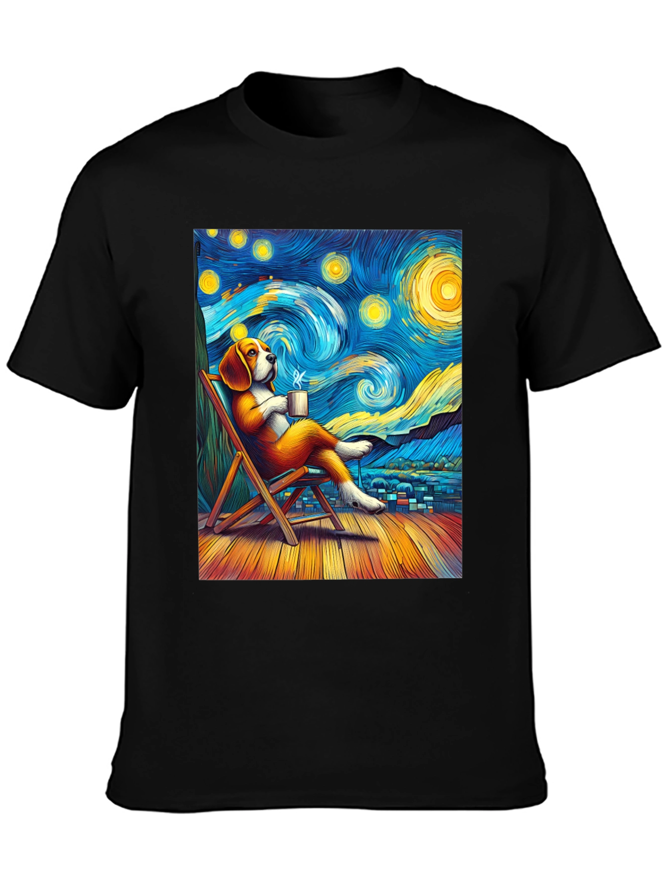 Starry Night Beagle T-Shirt