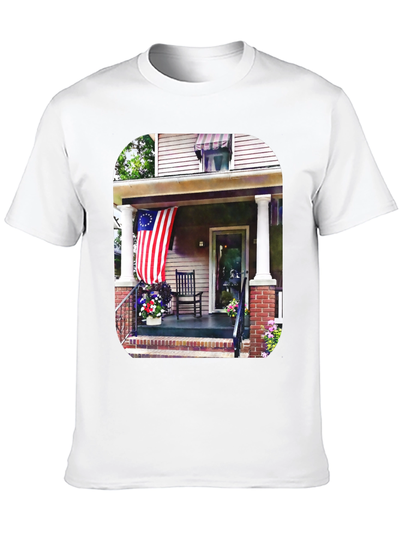 Patriotic Porch Graphic Tee