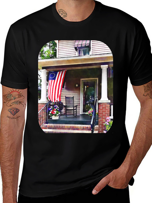 Patriotic Porch Graphic Tee