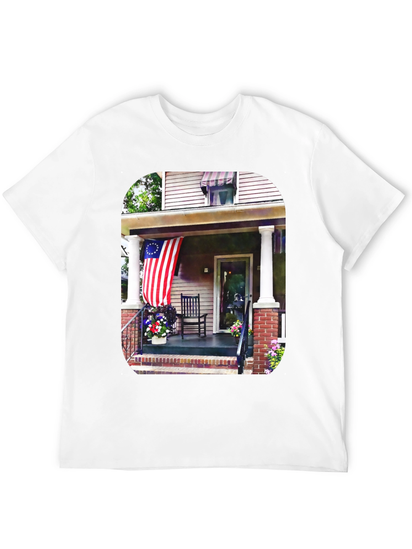 Patriotic Porch Graphic Tee