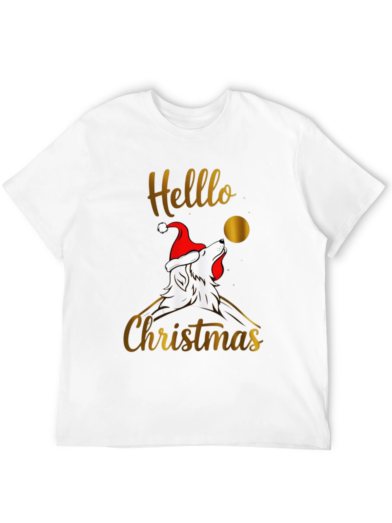 Hello Christmas Wolf T-Shirt