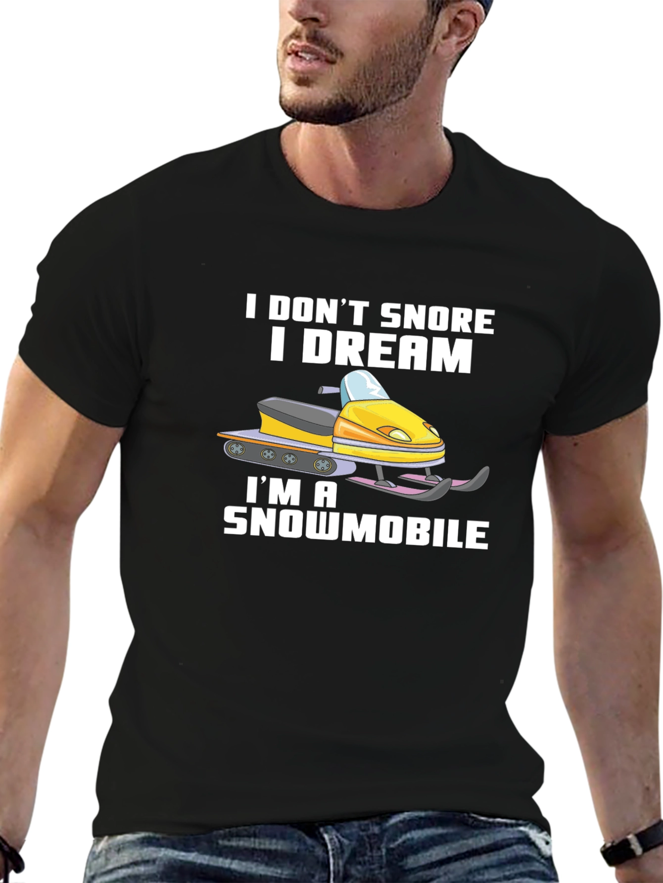 Funny Snowmobile T-Shirt - I Dream Im a Snowmobile