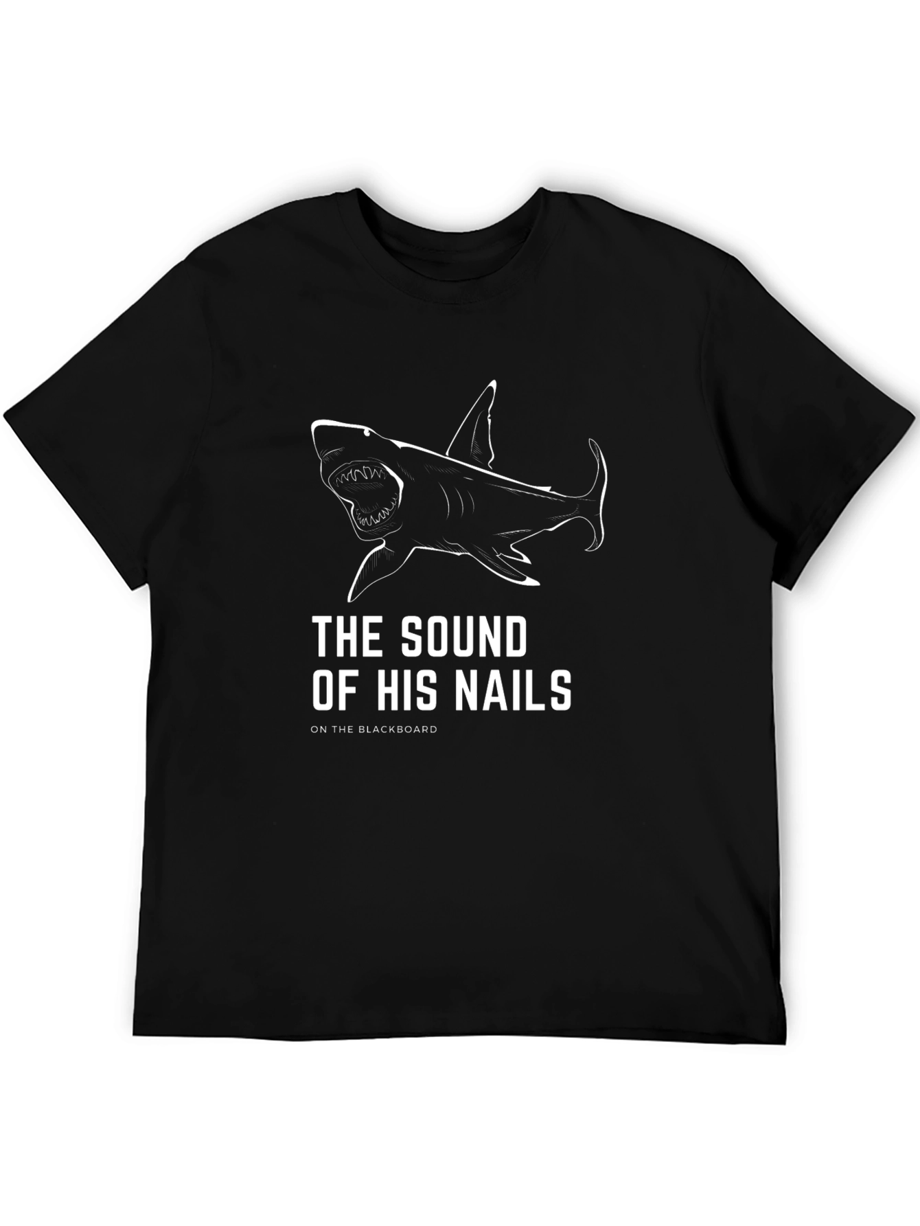 Shark Nails Mens Black T-Shirt