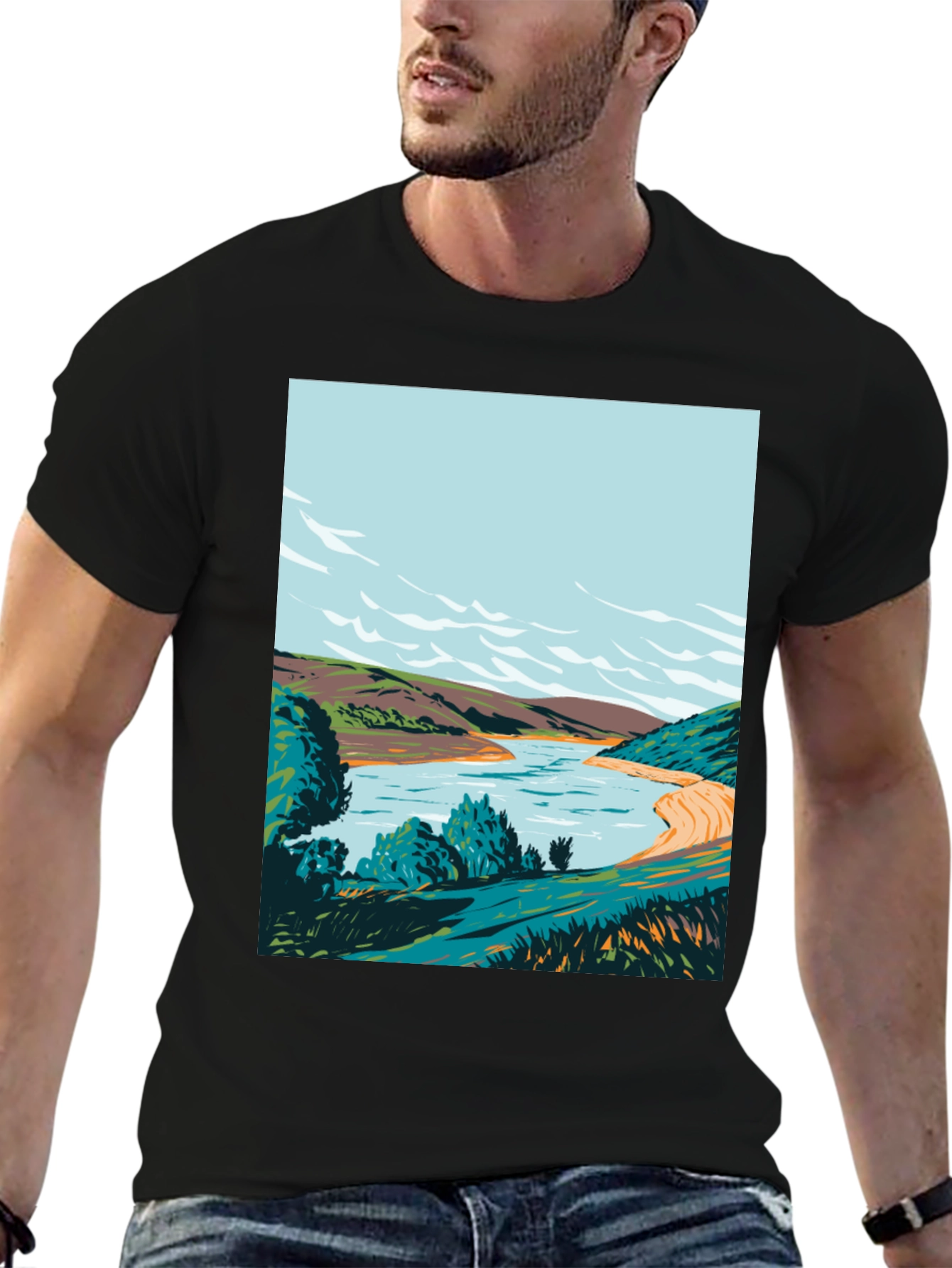 Nature Landscape Graphic Tee