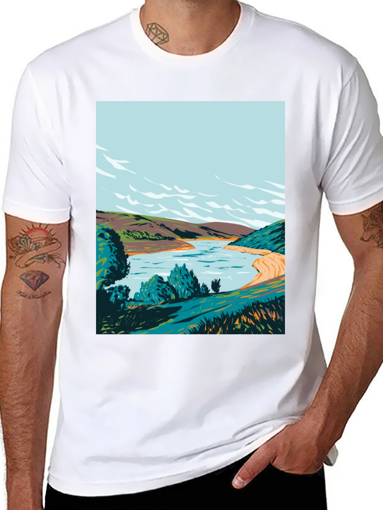Nature Landscape Graphic Tee