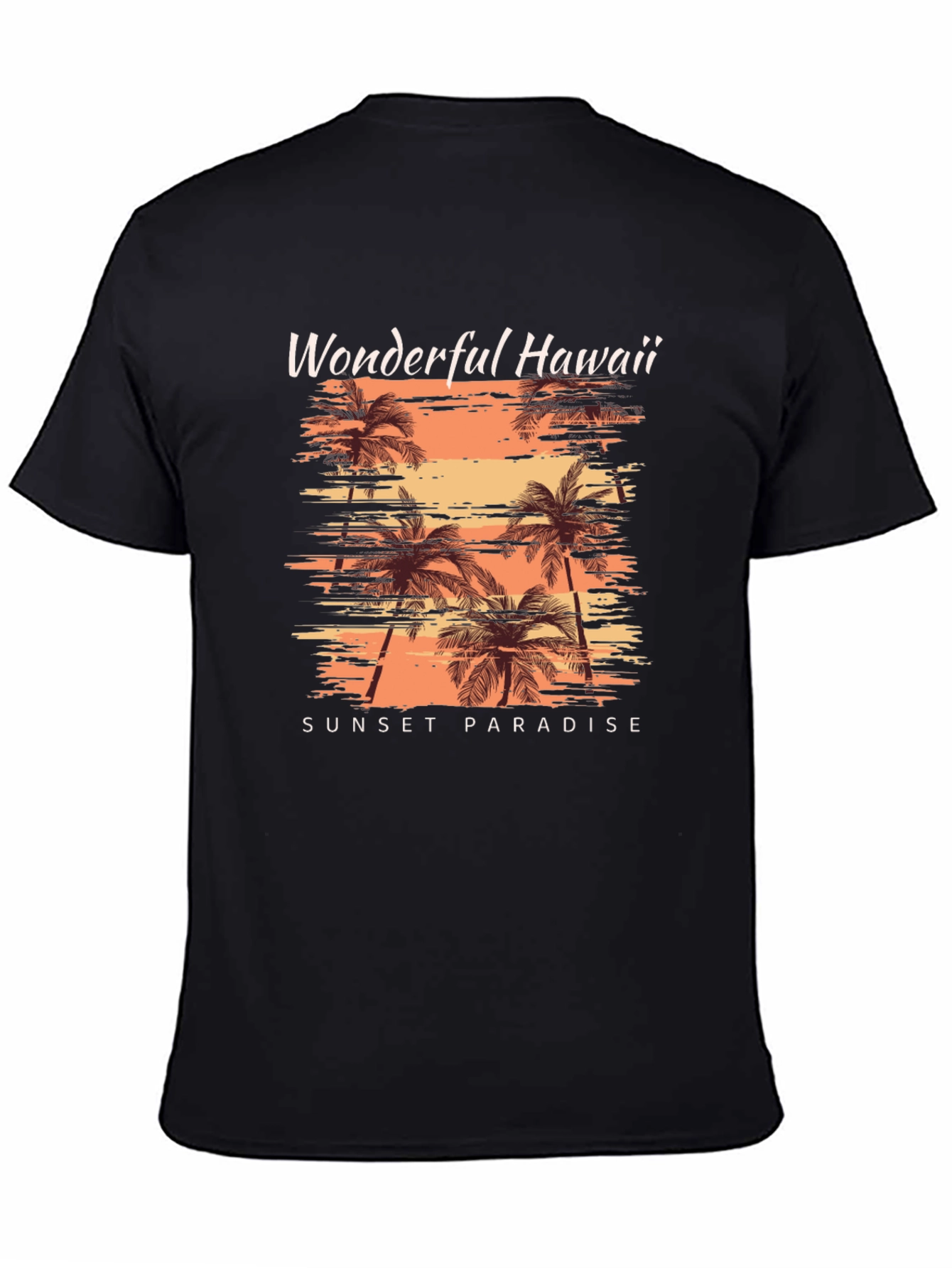 Wonderful Hawaii Sunset Paradise Graphic Tee