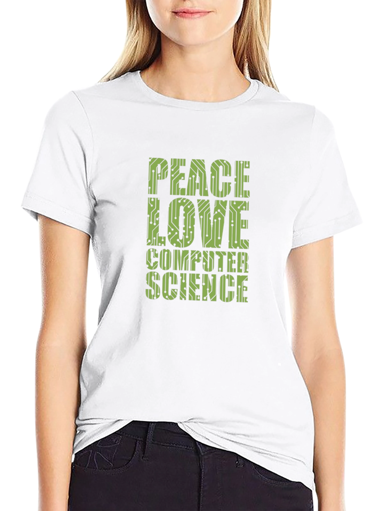 Peace Love Computer Science Graphic Tee