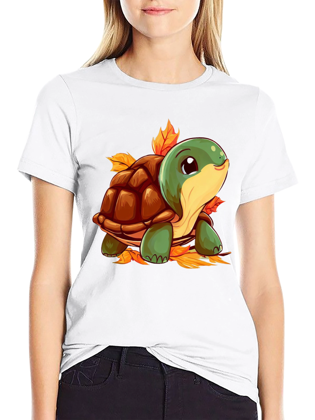 Turtle Graphic Black T-Shirt