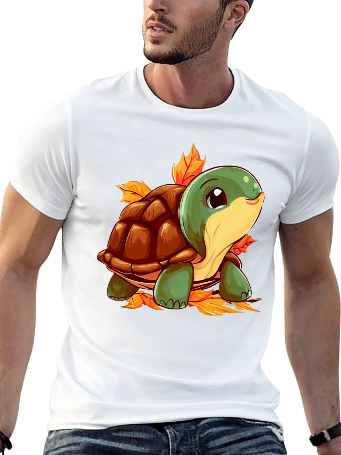 Turtle Graphic Black T-Shirt
