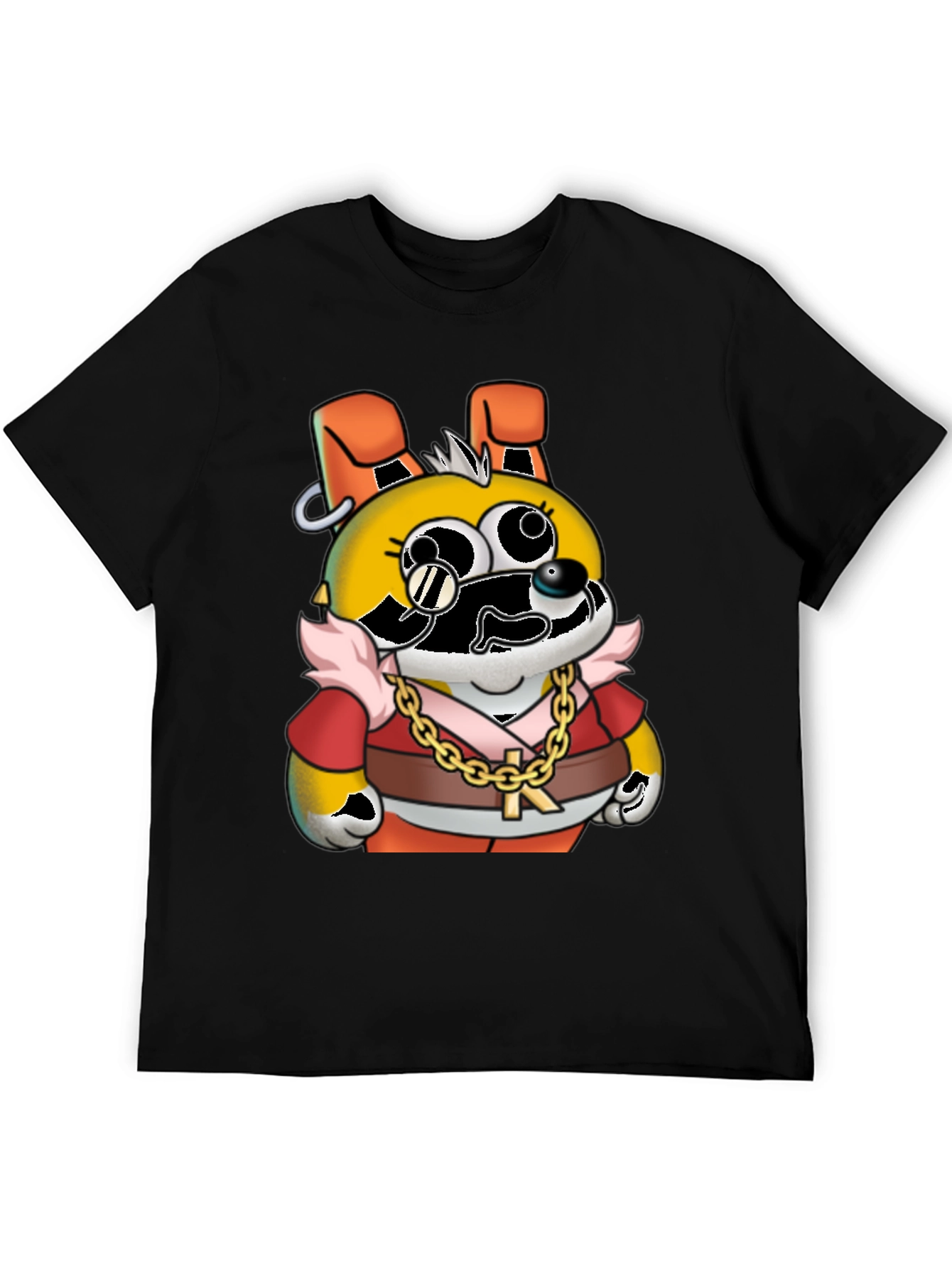 Cartoon Character Graphic Black T-Shirt
