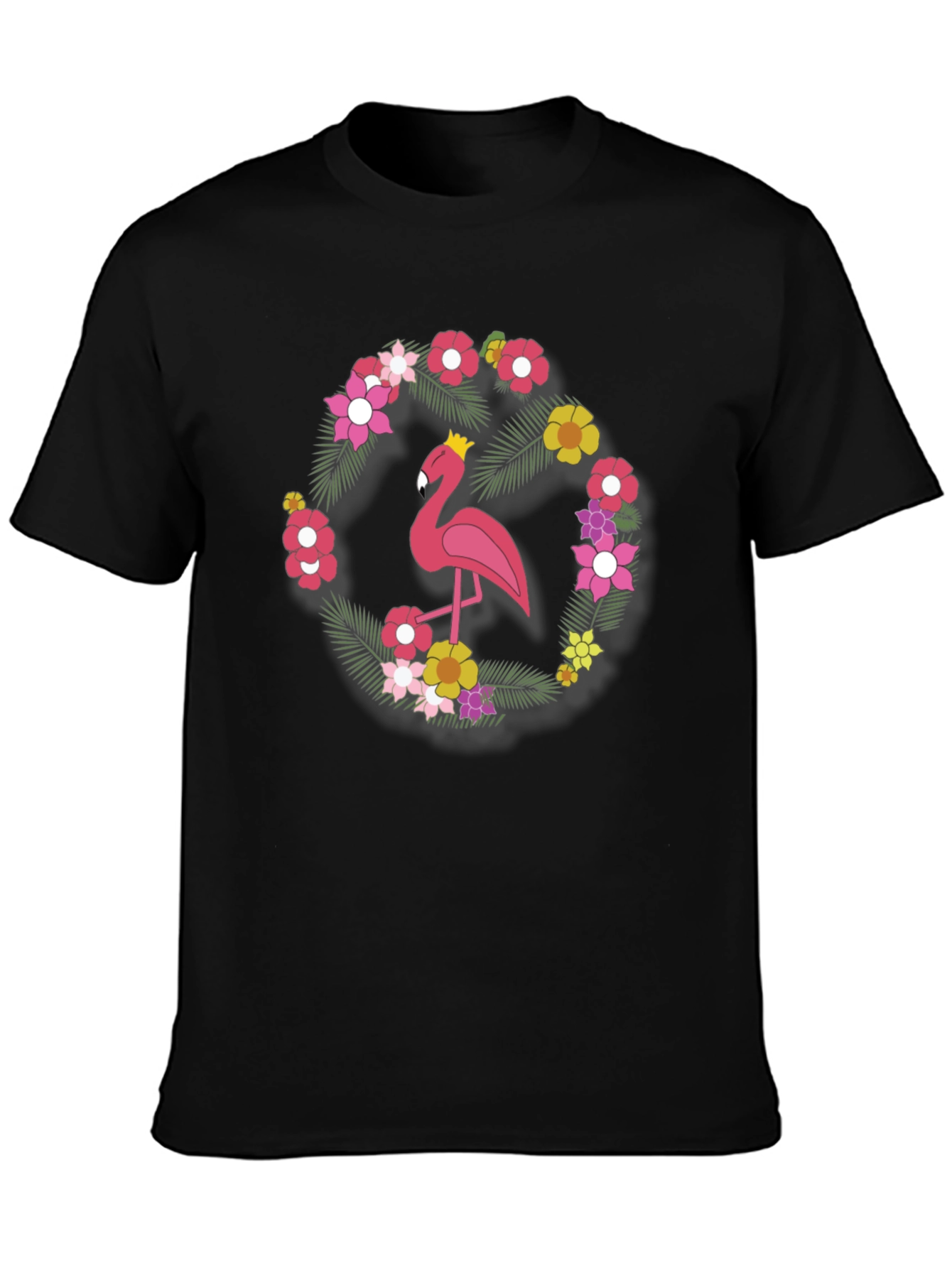 Flamingo Floral Tee - Tropical Style Shirt