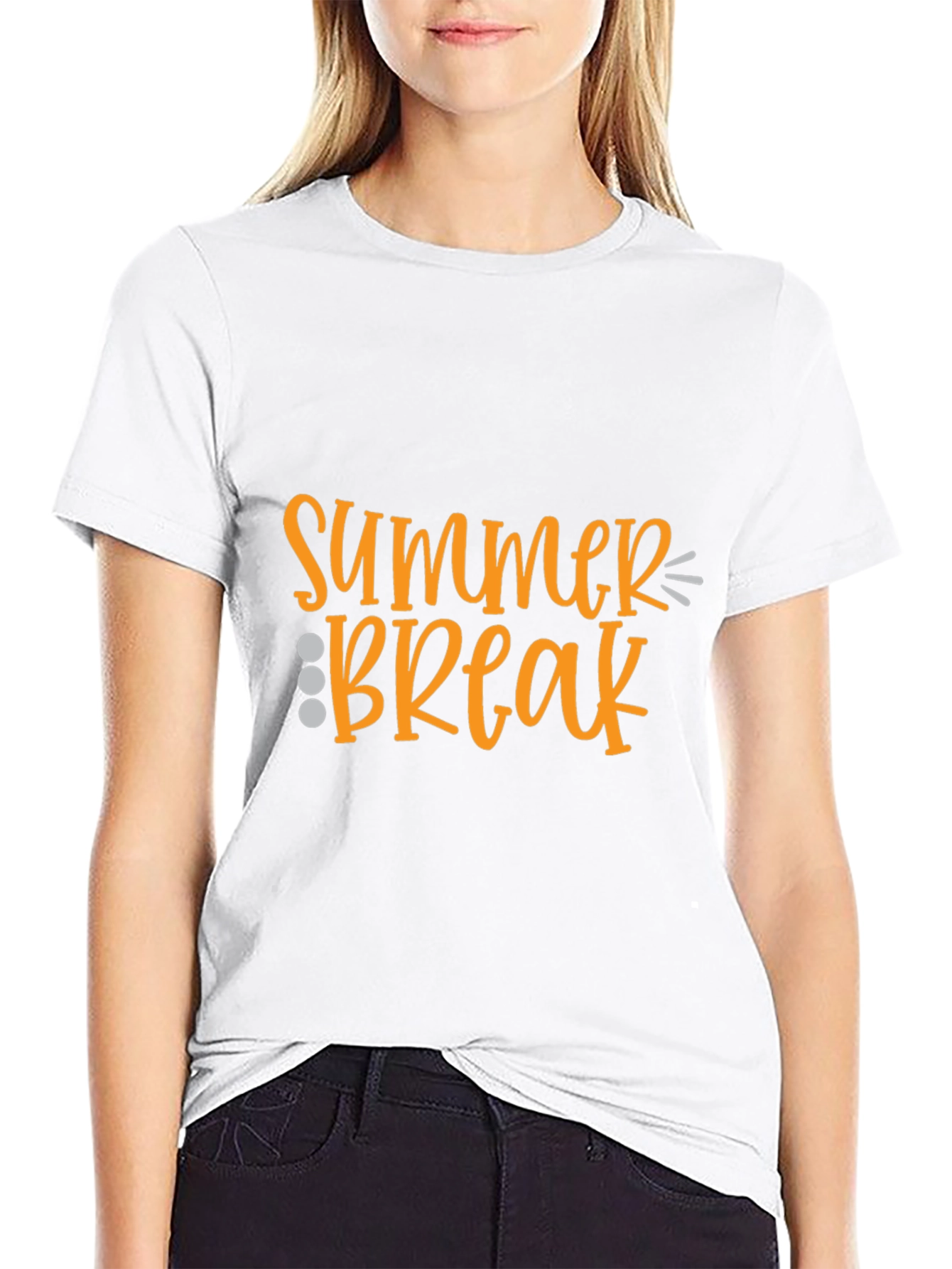 Summer Break Graphic Tee - Black