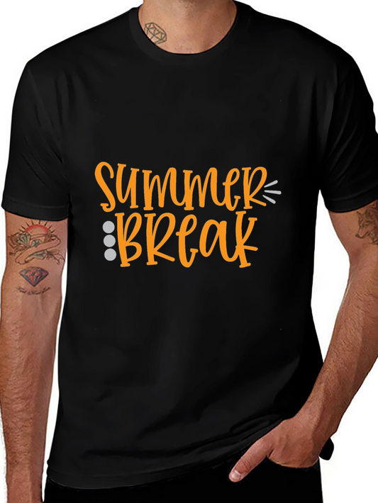 Summer Break Graphic Tee - Black