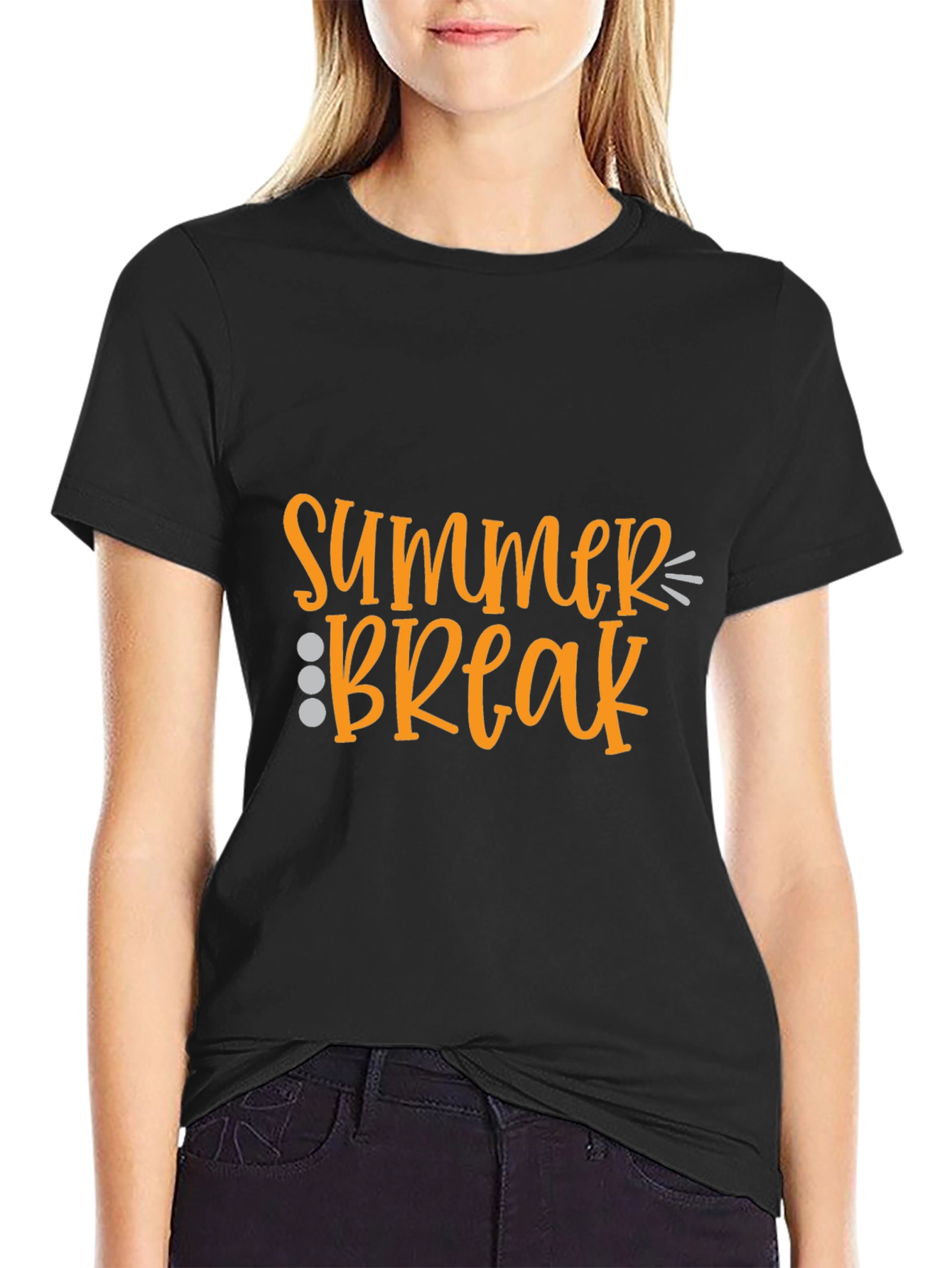 Summer Break Graphic Tee - Black