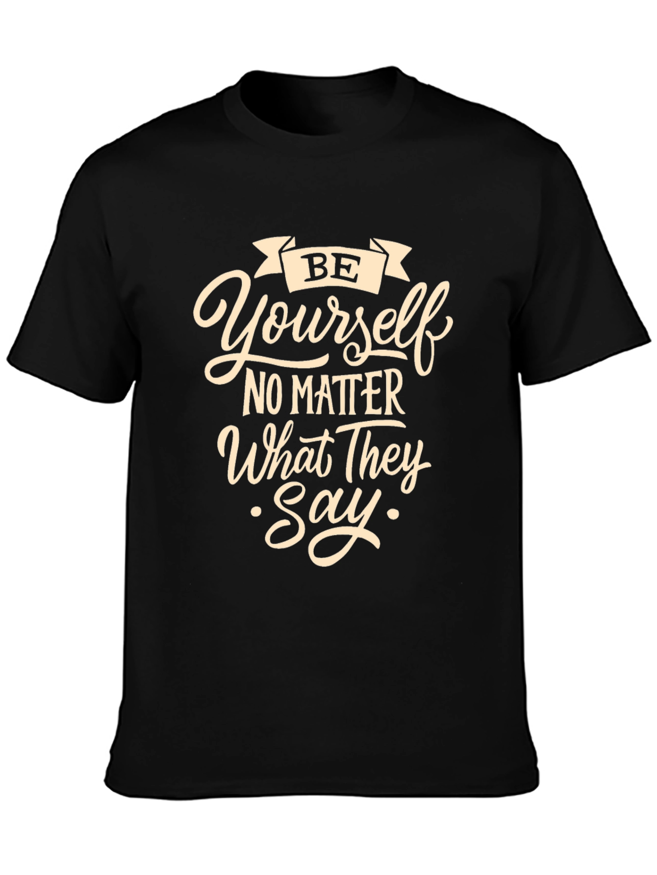 Be Yourself Graphic Tee - Stylish Comfort