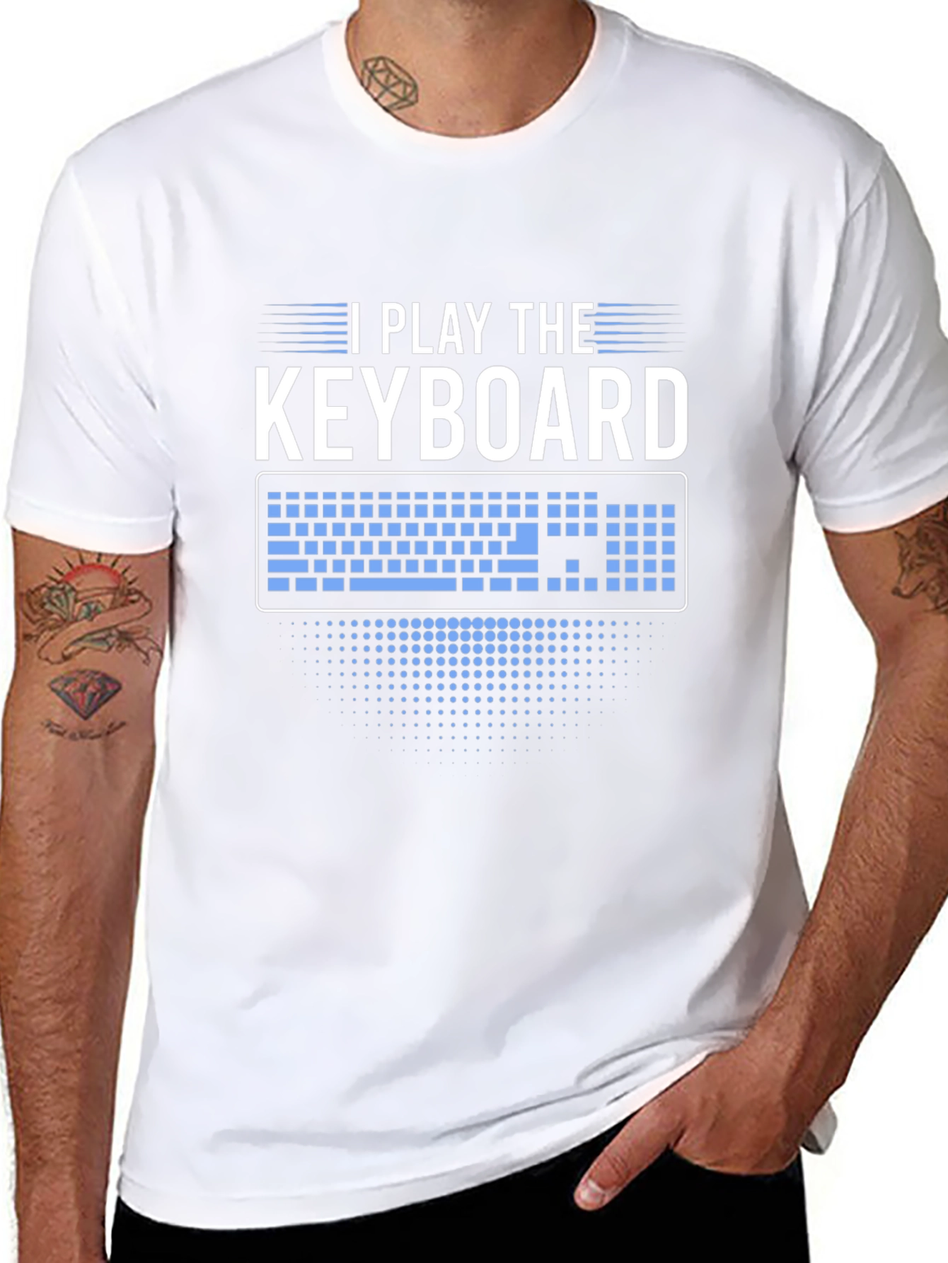 I Play The Keyboard Graphic T-Shirt - Musician Tee