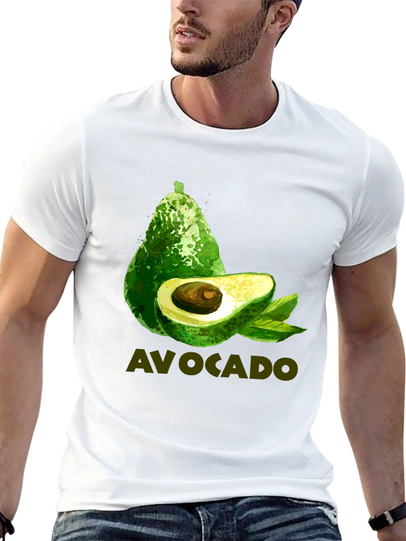 Avocado T-Shirt - Trendy Green Fruit Design