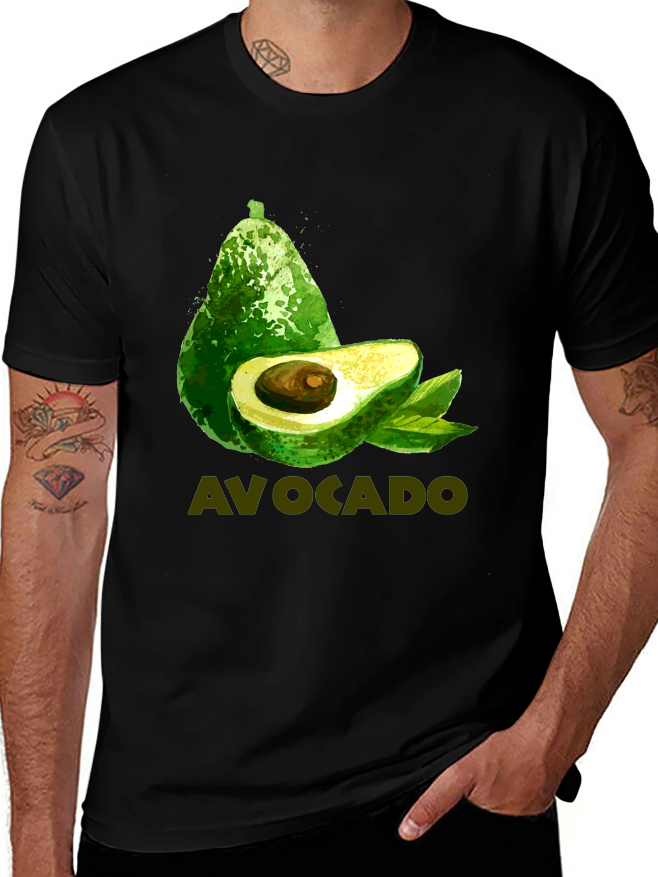 Avocado T-Shirt - Trendy Green Fruit Design
