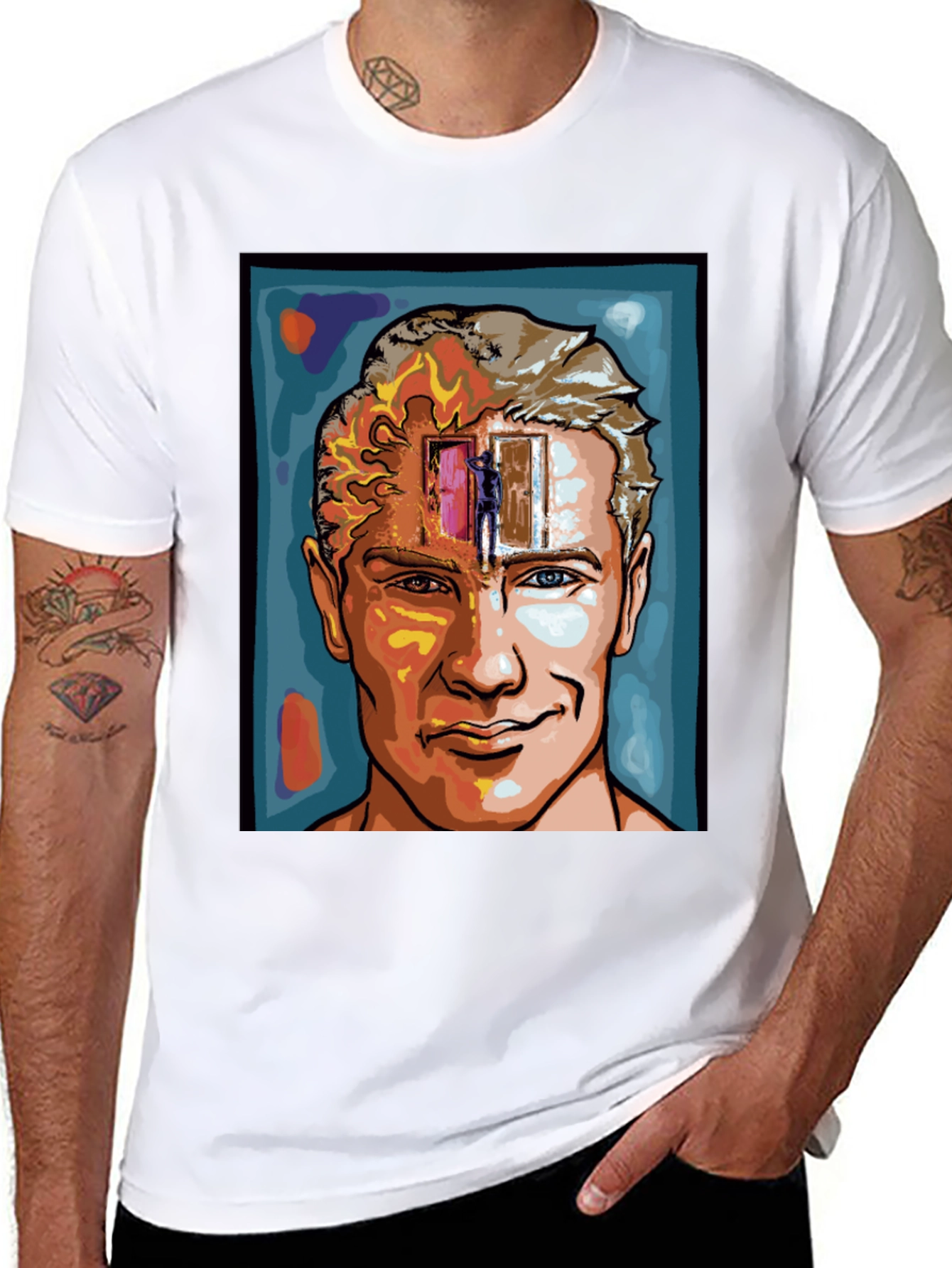 Mind Doorway Graphic T-Shirt - Black