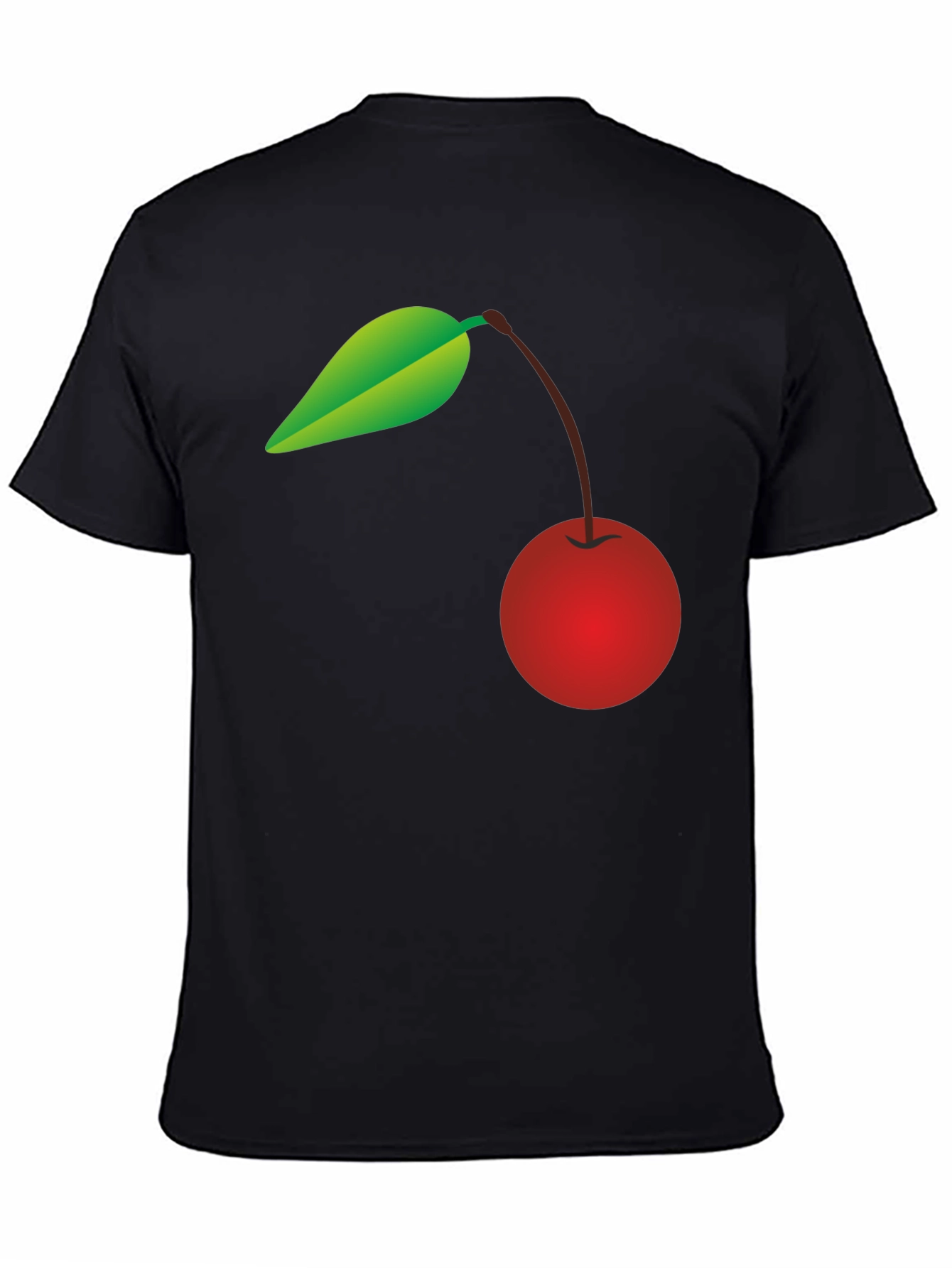 Cherry Graphic Black T-Shirt - Trendy Casual Wear