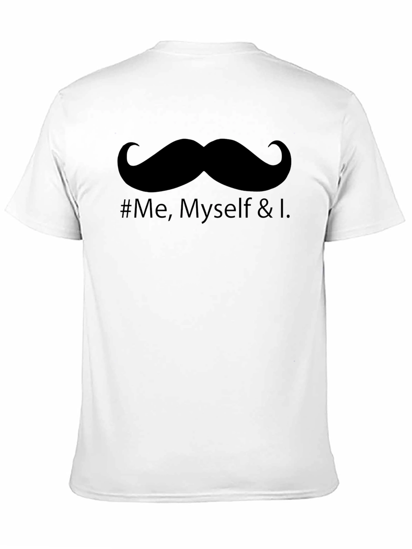 Mustache & Self Love Graphic Tee - Black