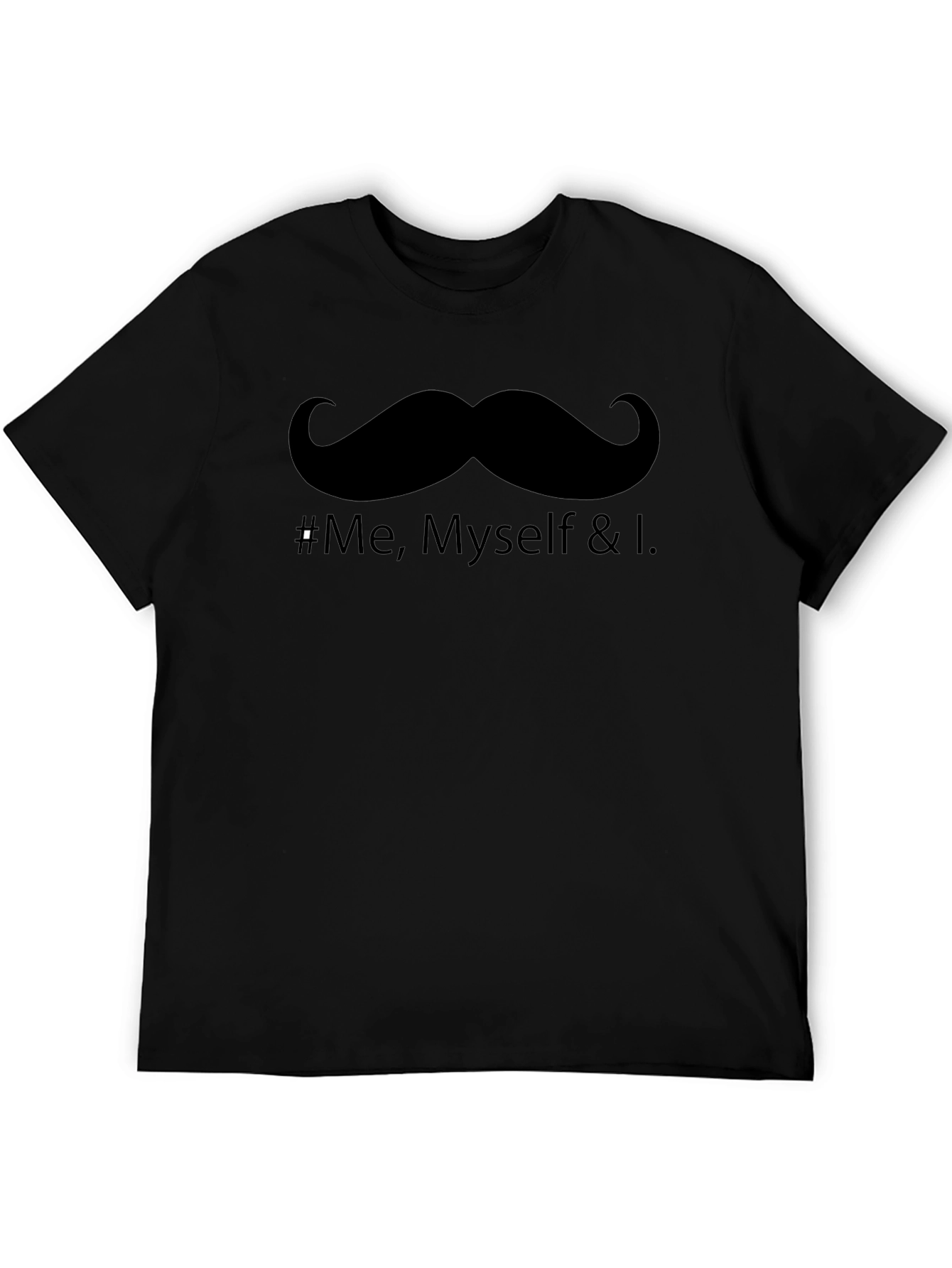 Mustache & Self Love Graphic Tee - Black