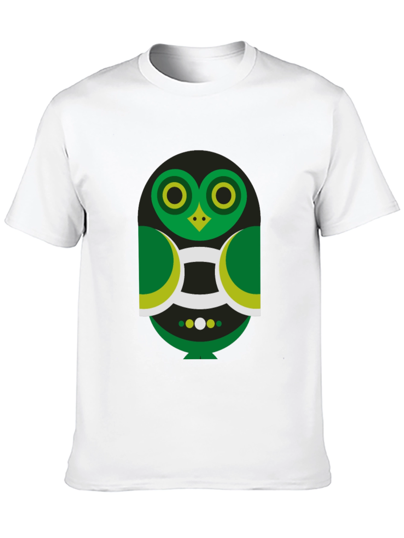 Geometric Owl Graphic Tee - Modern Style