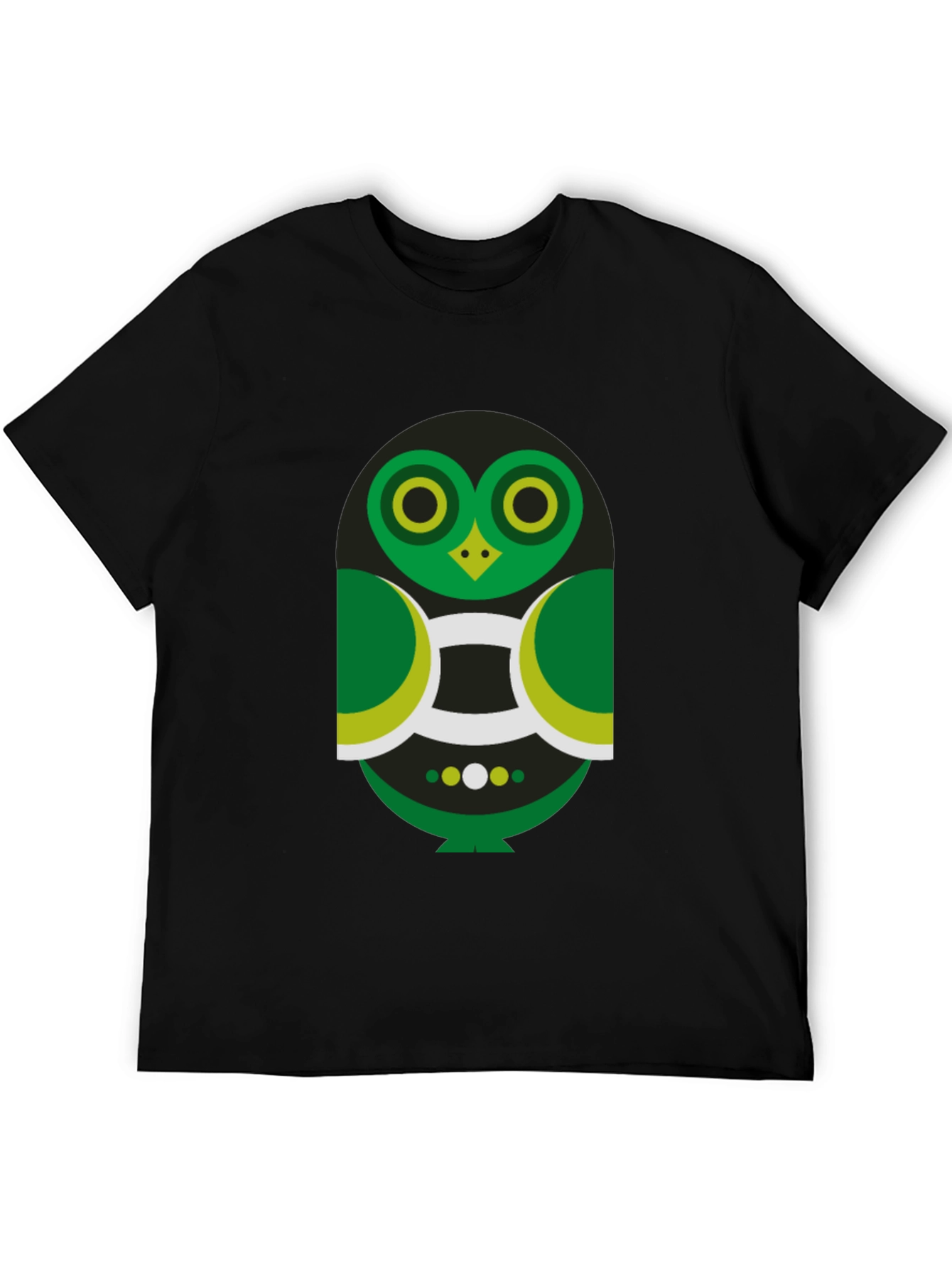 Geometric Owl Graphic Tee - Modern Style