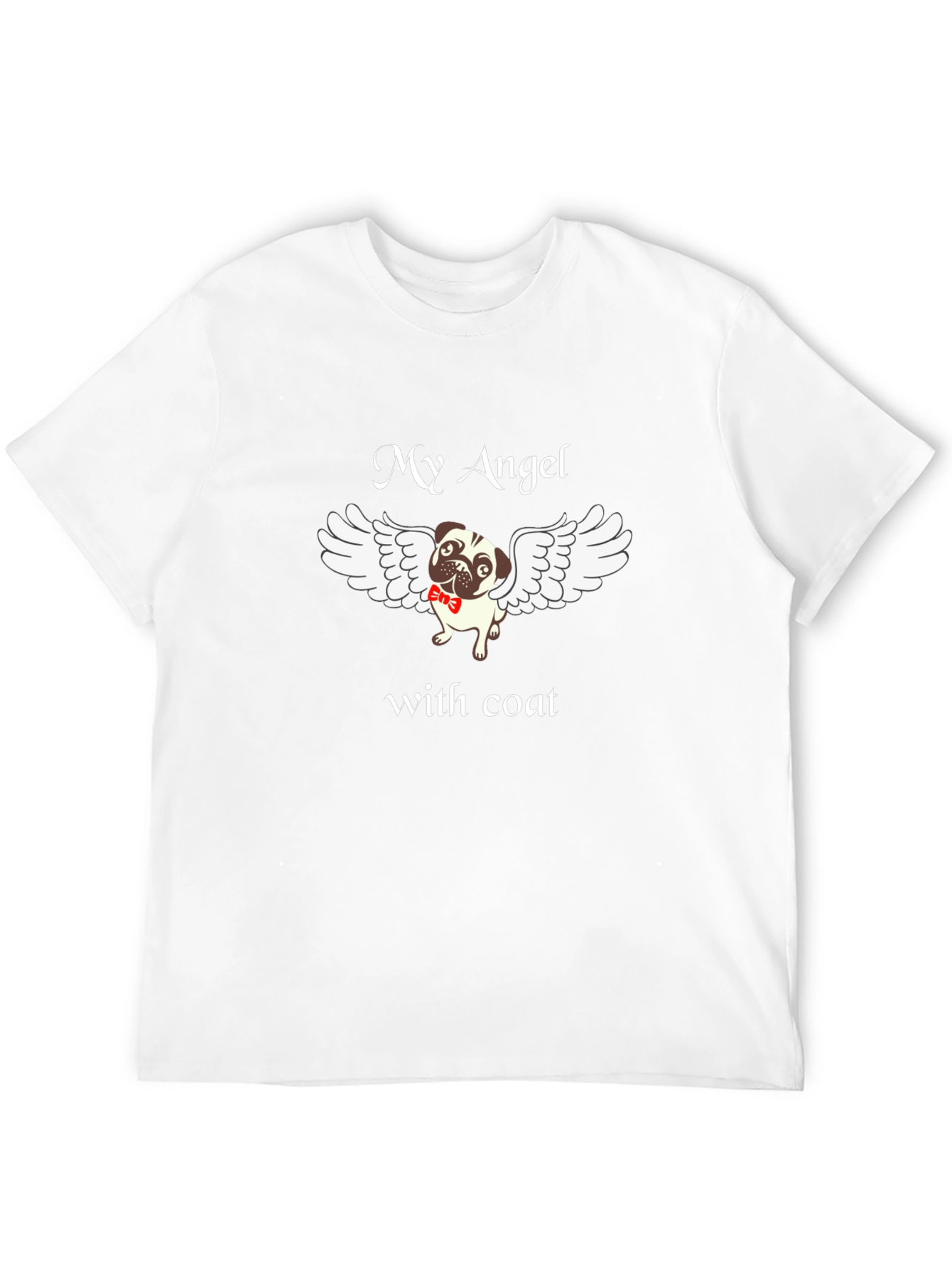 My Angel Pug T-Shirt Dog with Wings