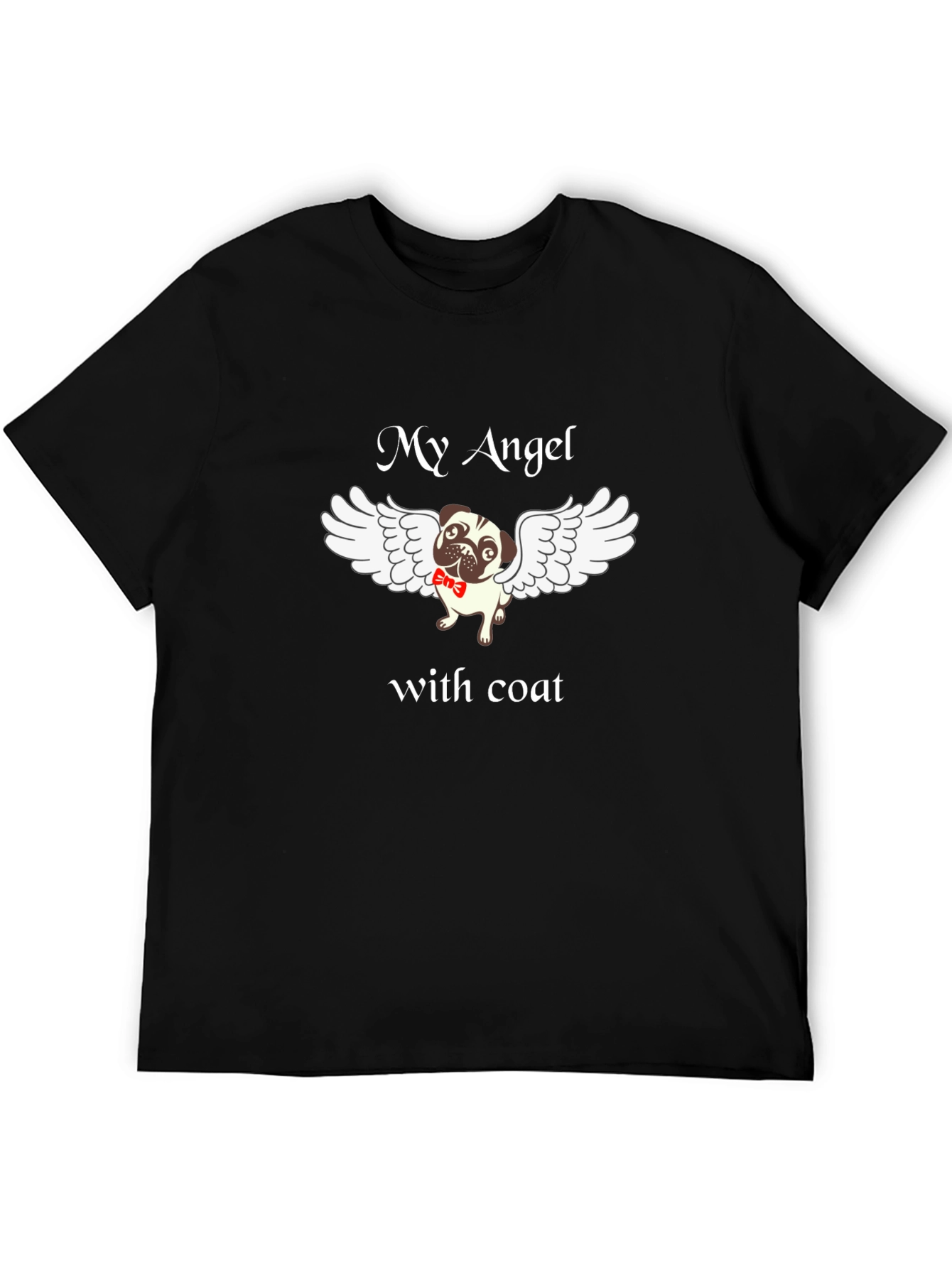 My Angel Pug T-Shirt Dog with Wings